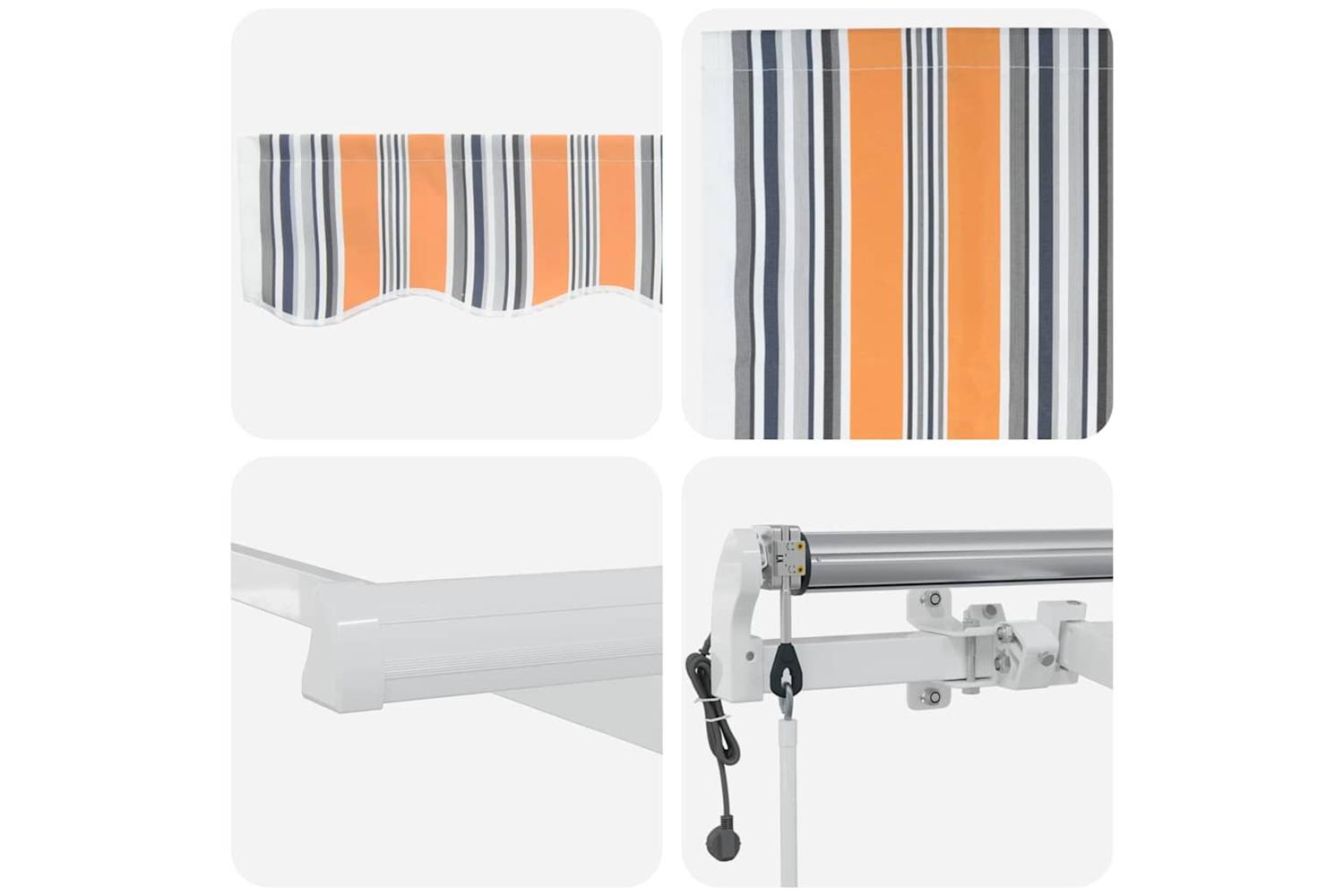 Vidaxl Retractable Awning 600 X 300 Cm Multicolour-8