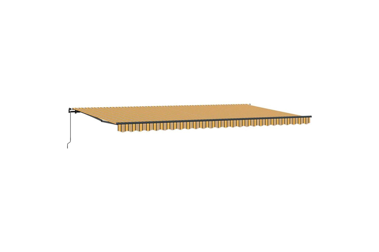 Vidaxl Retractable Awning Manual Multicolour 600 X 300 Cm Fabric