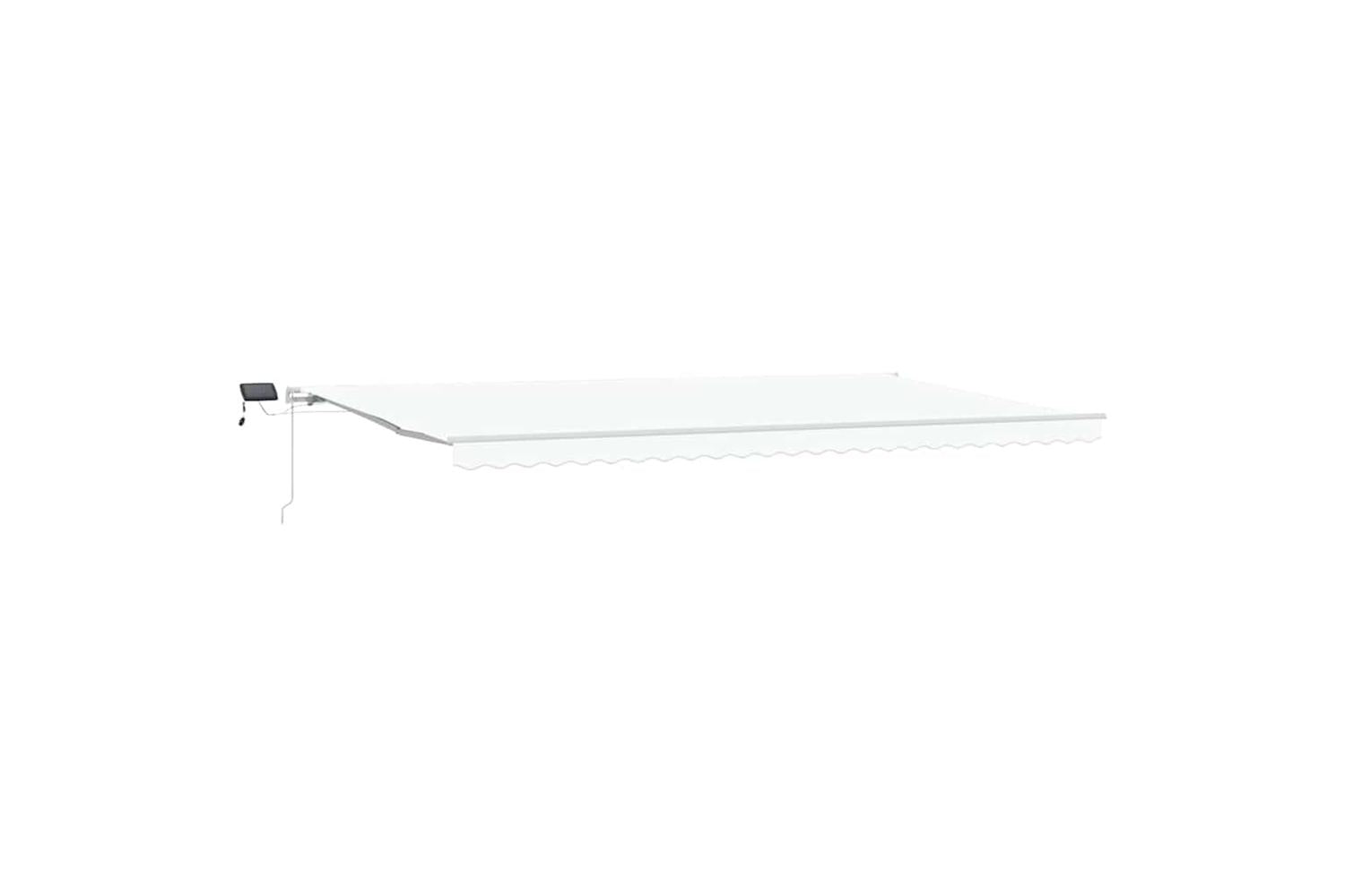 Vidaxl Retractable Awning With Manual White 600 X 300 Cm Fabric-2