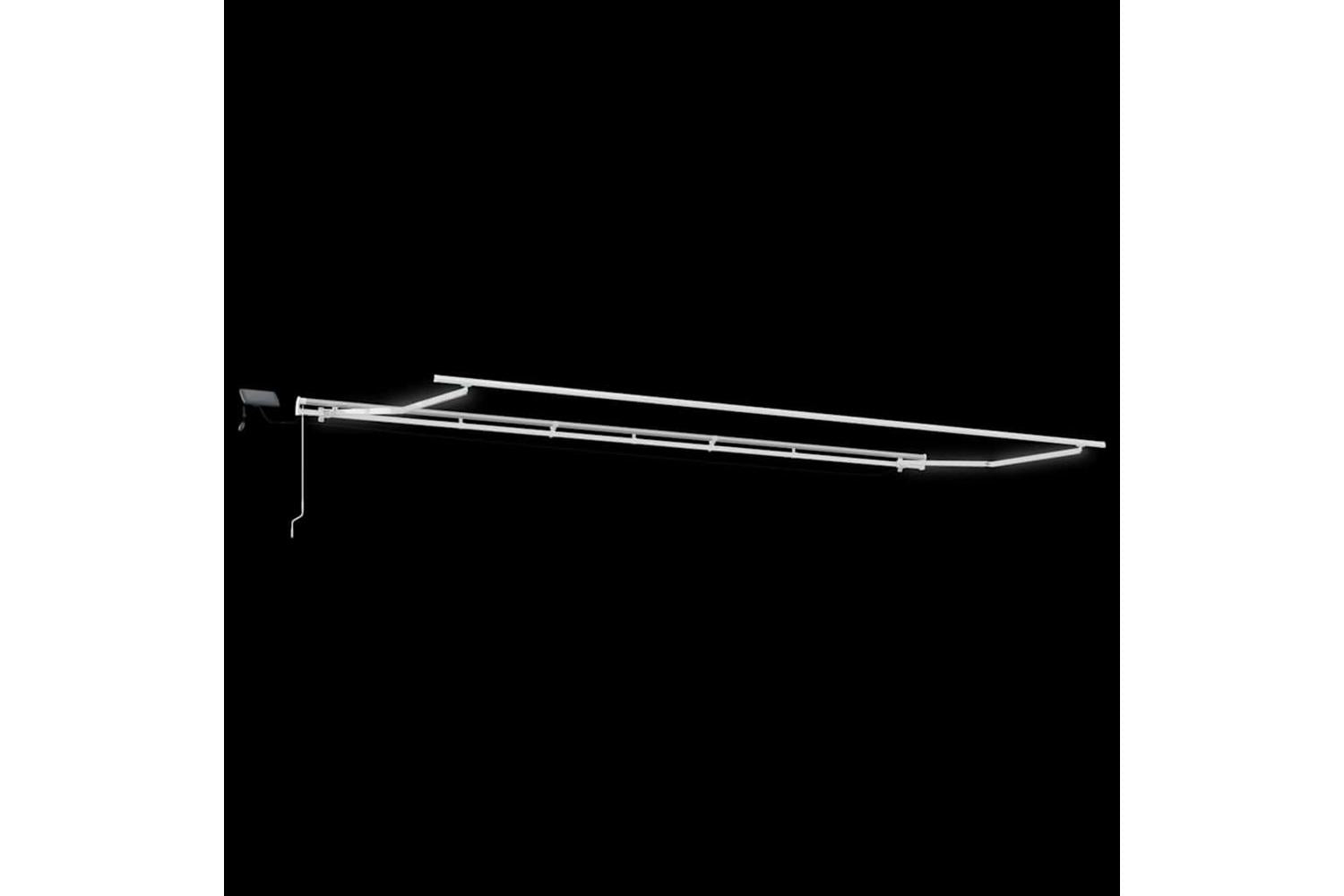 Vidaxl Retractable Awning With Manual White 600 X 300 Cm Fabric-7