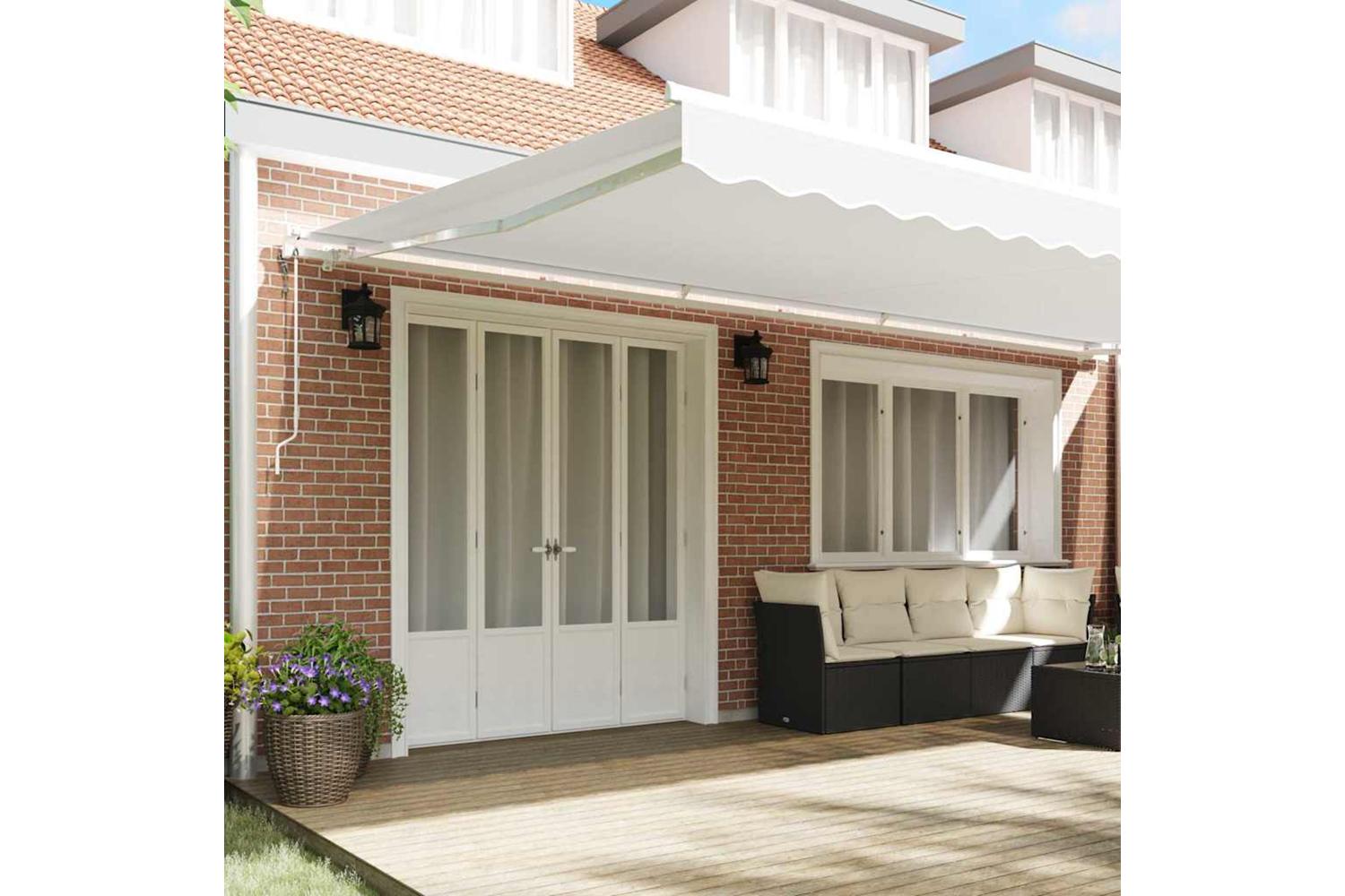 Vidaxl Retractable Awning 600 X 300 Cm White-3