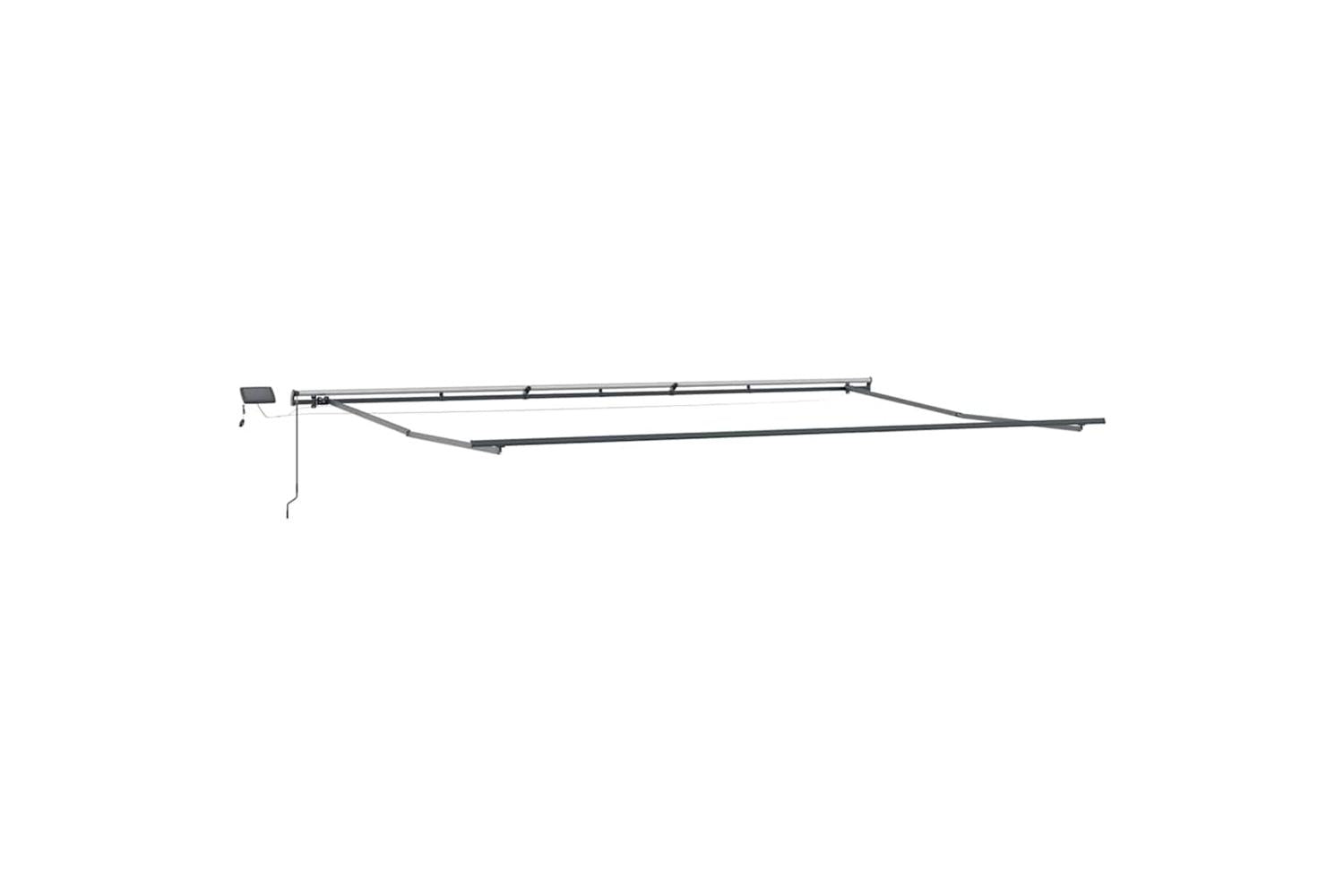 Vidaxl Retractable Awning Manual White 600 X 300 Cm Fabric-6