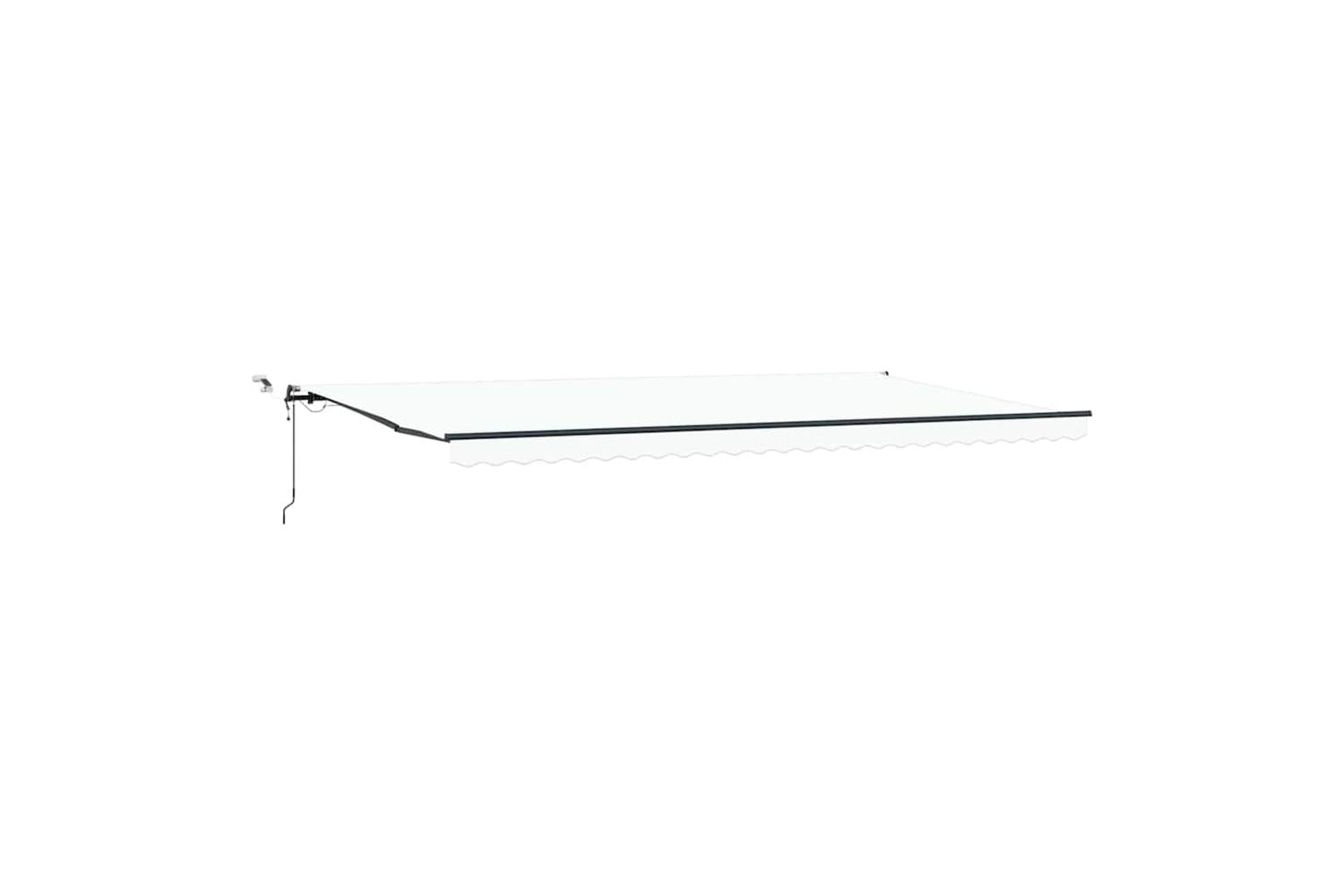Vidaxl Retractable Awning With White 600 X 300 Cm Fabric