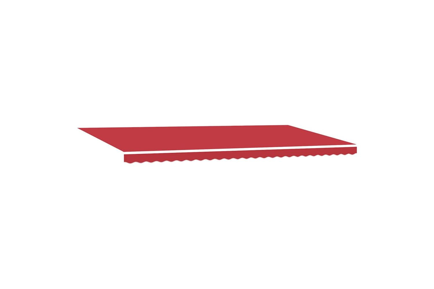 Vidaxl Retractable Awning Red Manual Red 600 X 300 Cm Fabric-4