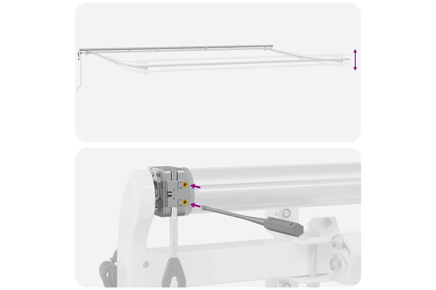 Vidaxl Retractable Awning 600 X 300 Cm Green And Yellow-10