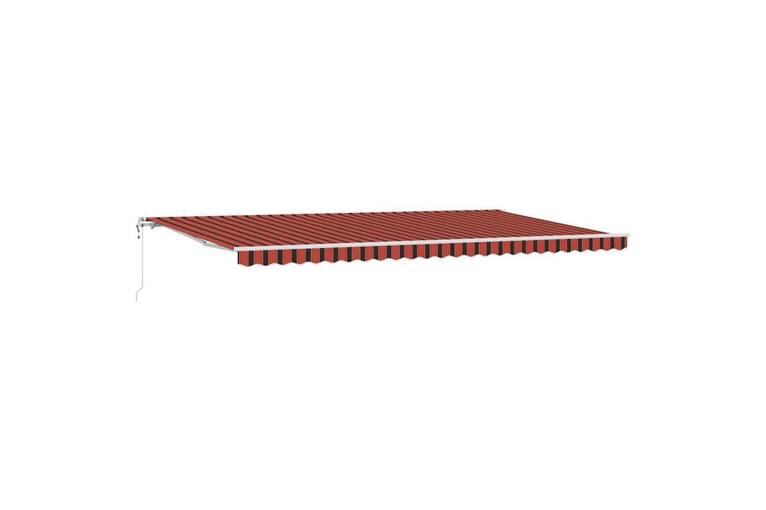 Vidaxl Retractable Awning 600 X 350 Cm Orange And Brown-2