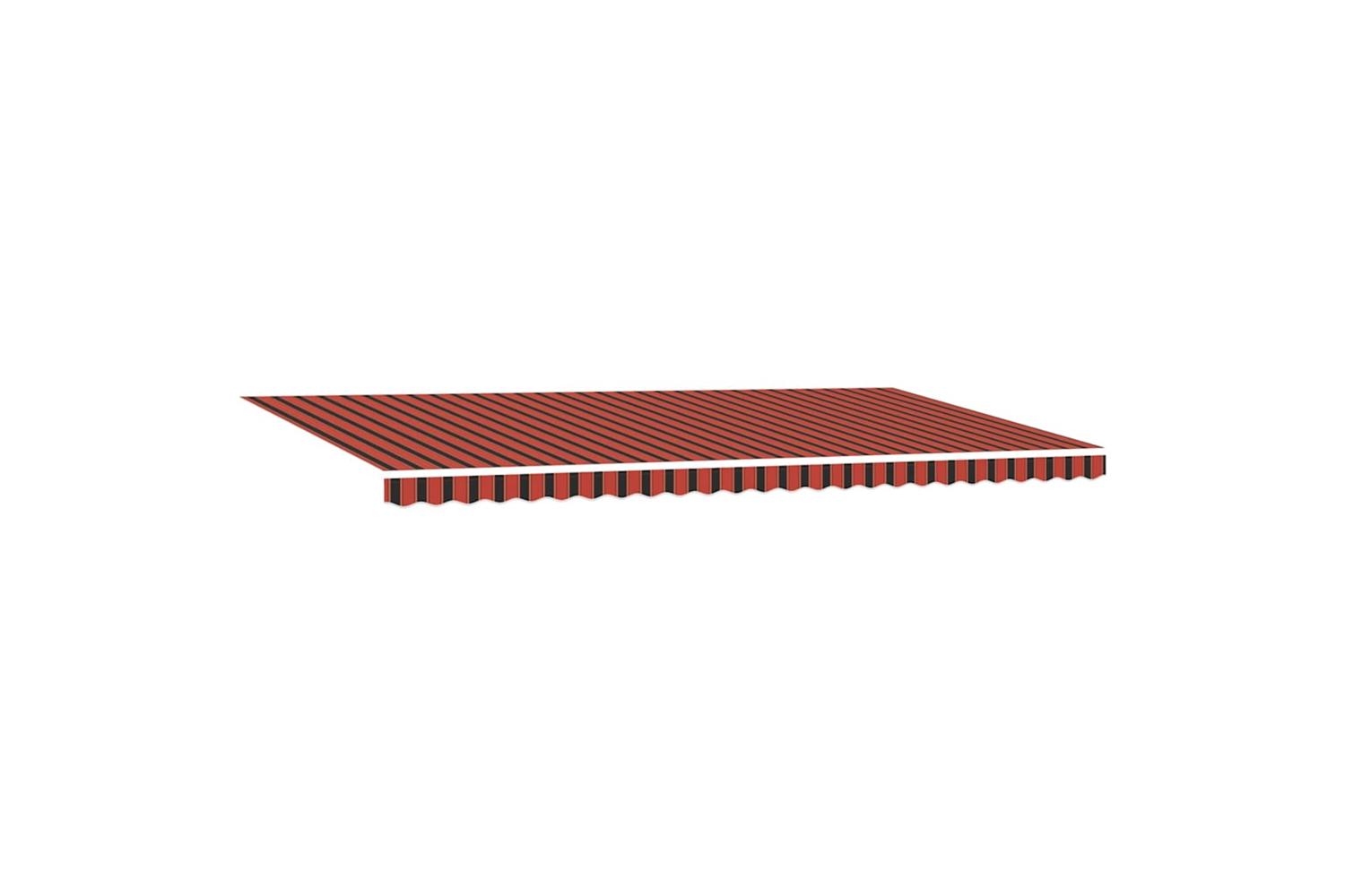 Vidaxl Retractable Awning 600 X 350 Cm Orange And Brown-4