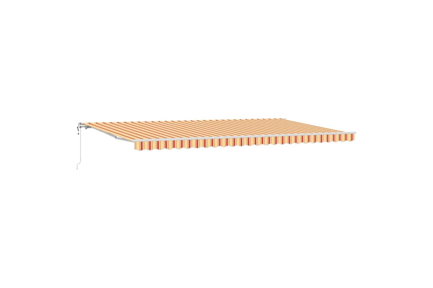 Vidaxl Retractable Awning 600 X 350 Cm Yellow And Orange-2