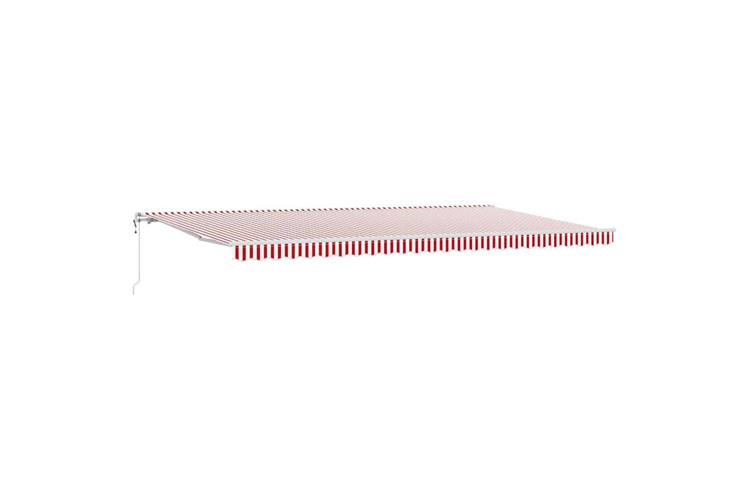 Vidaxl Retractable Awning 600 X 350 Cm Red And White-2