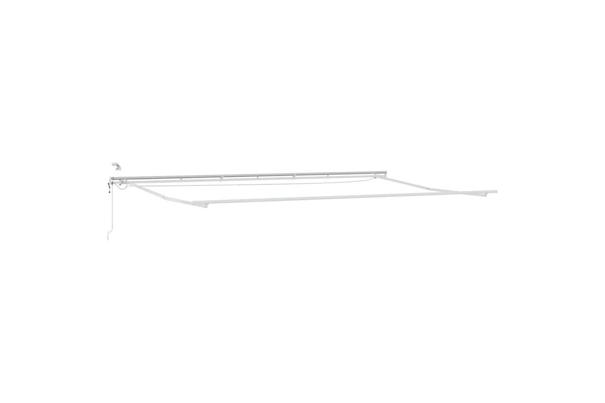 Vidaxl Retractable Awning Red And White 600 X 350 Cm Fabric And Metal-7