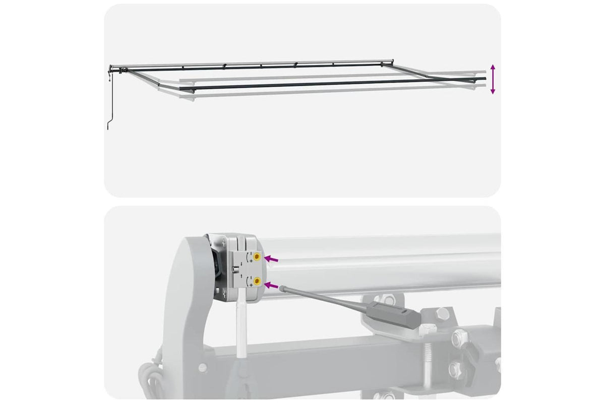 Vidaxl Retractable Awning Red And White 600 X 350 Cm Fabric-10