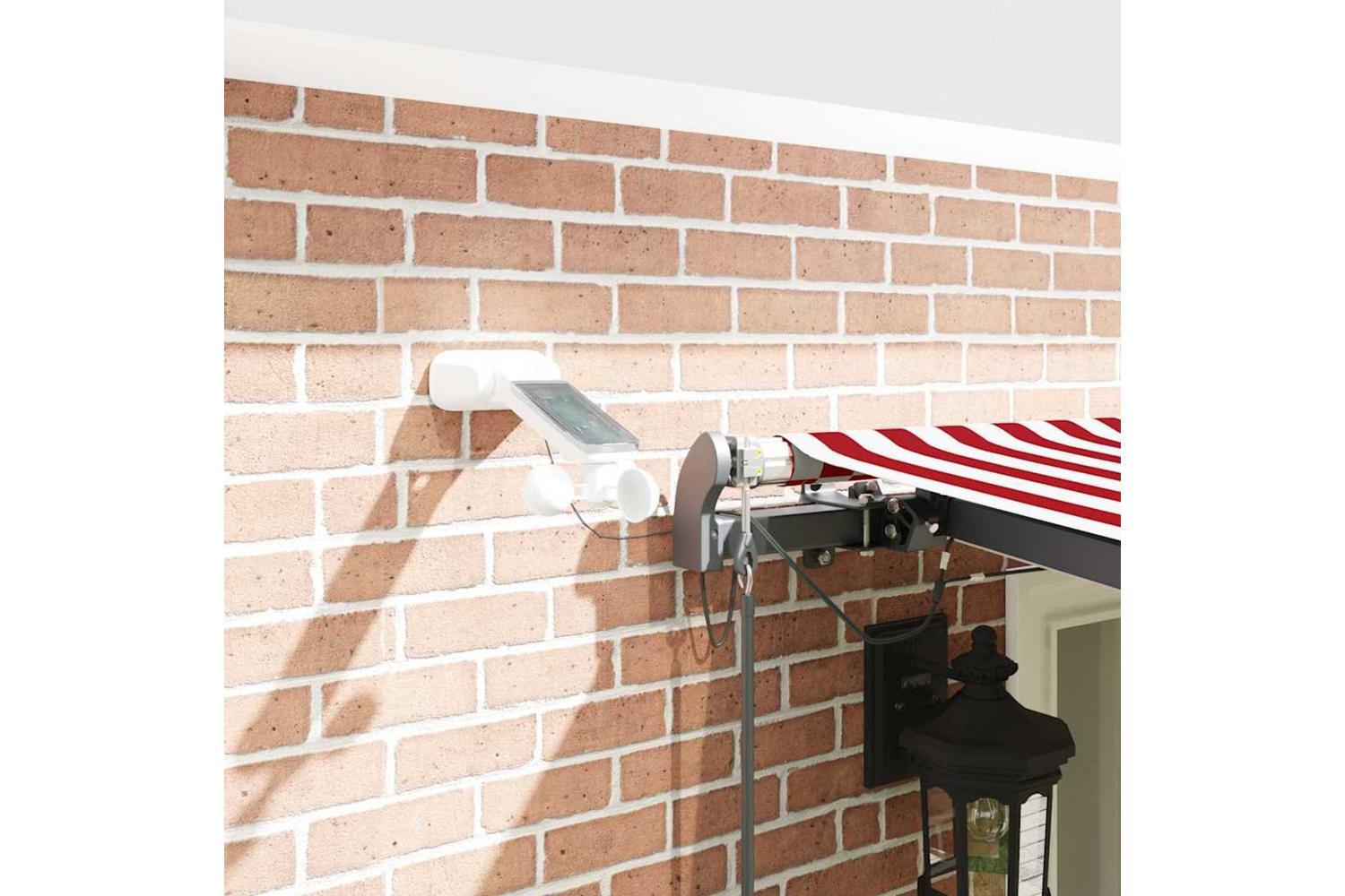 Vidaxl Retractable Awning With Red And White 600 X 350 Cm Fabric-4