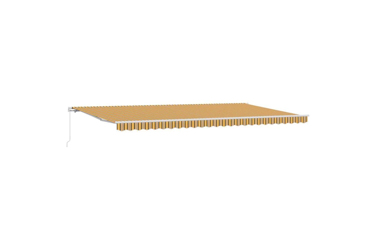 Vidaxl Retractable Awning Multicolour 600 X 350 Cm Polyester And Metal