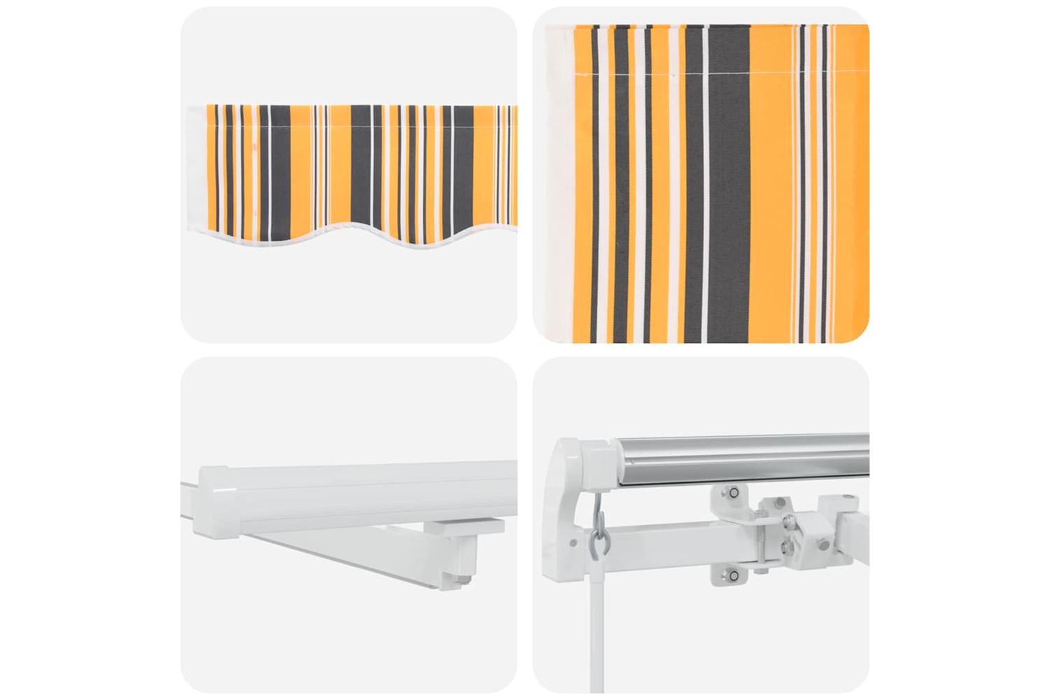 Vidaxl Retractable Awning With Manual 600 X 350 Cm Multicolour-10