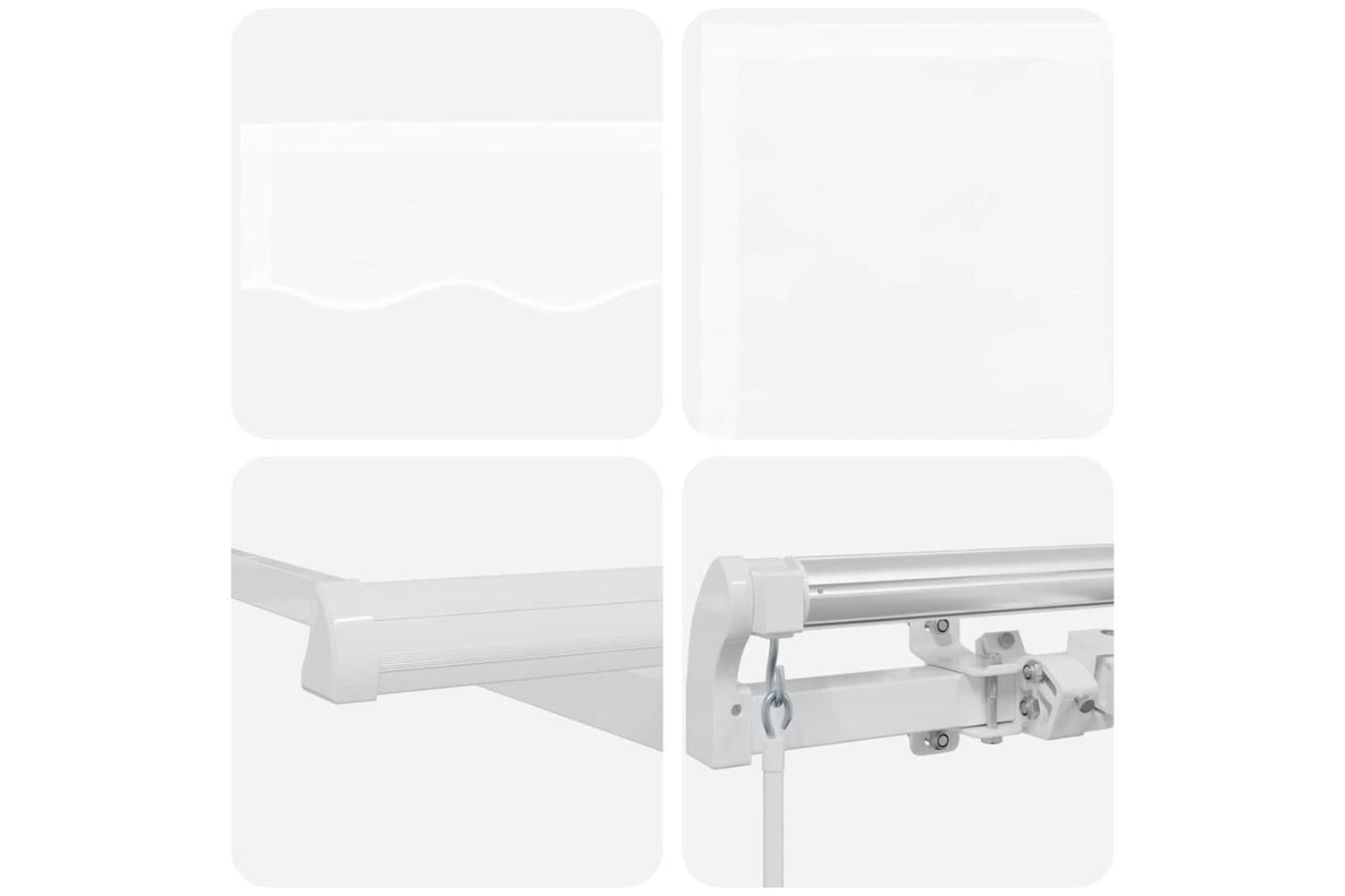 Vidaxl Retractable Awning White 600 X 350 Cm Polyester And Metal-8
