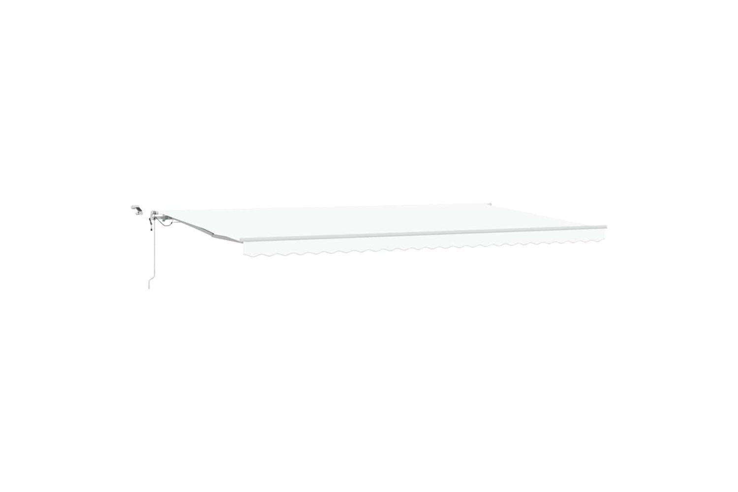 Vidaxl Retractable Awning White 600 X 350 Cm Fabric And Metal