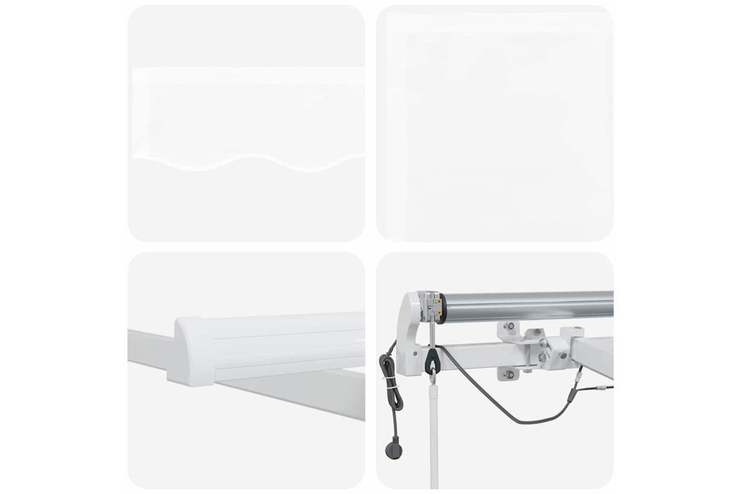 Vidaxl Retractable Awning White 600 X 350 Cm Fabric And Metal-10