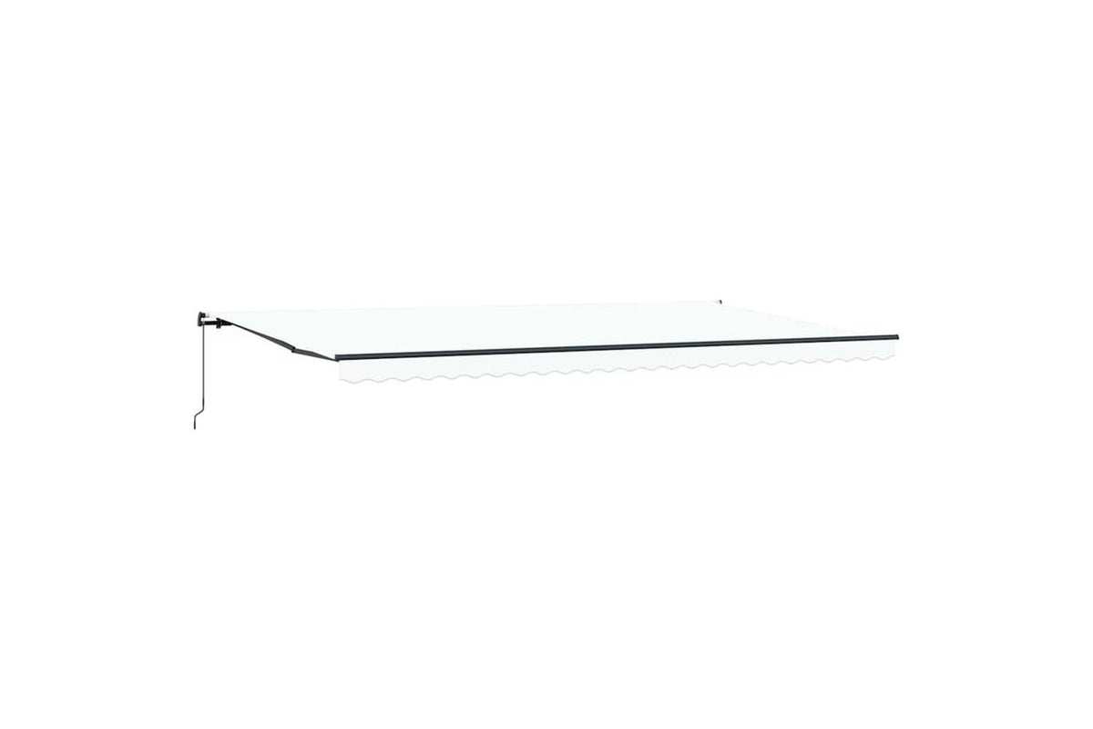 Vidaxl Awning Manual White 600 X 350 Cm Fabric-2