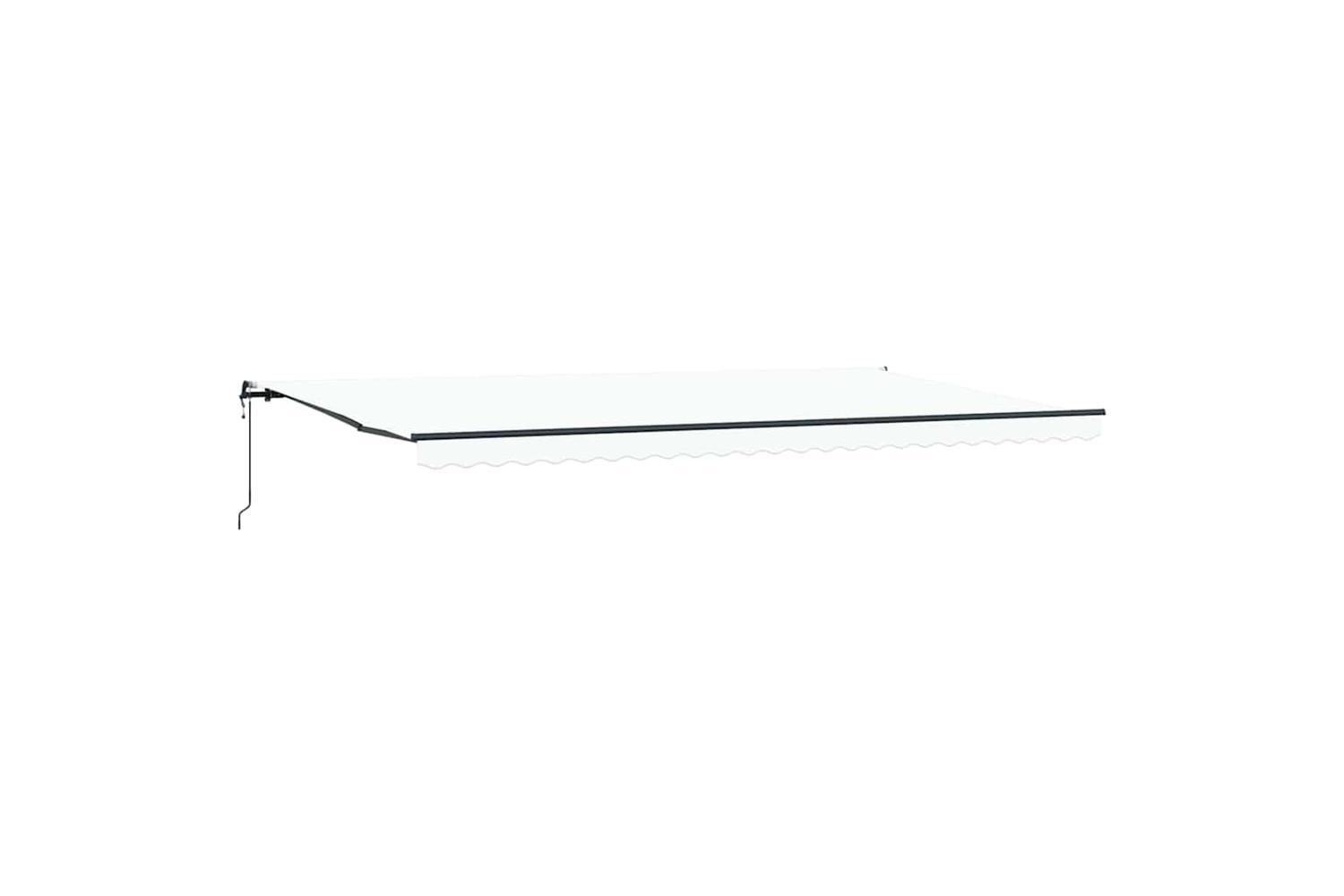 Vidaxl Retractable Awning White 600 X 350 Cm Fabric-2
