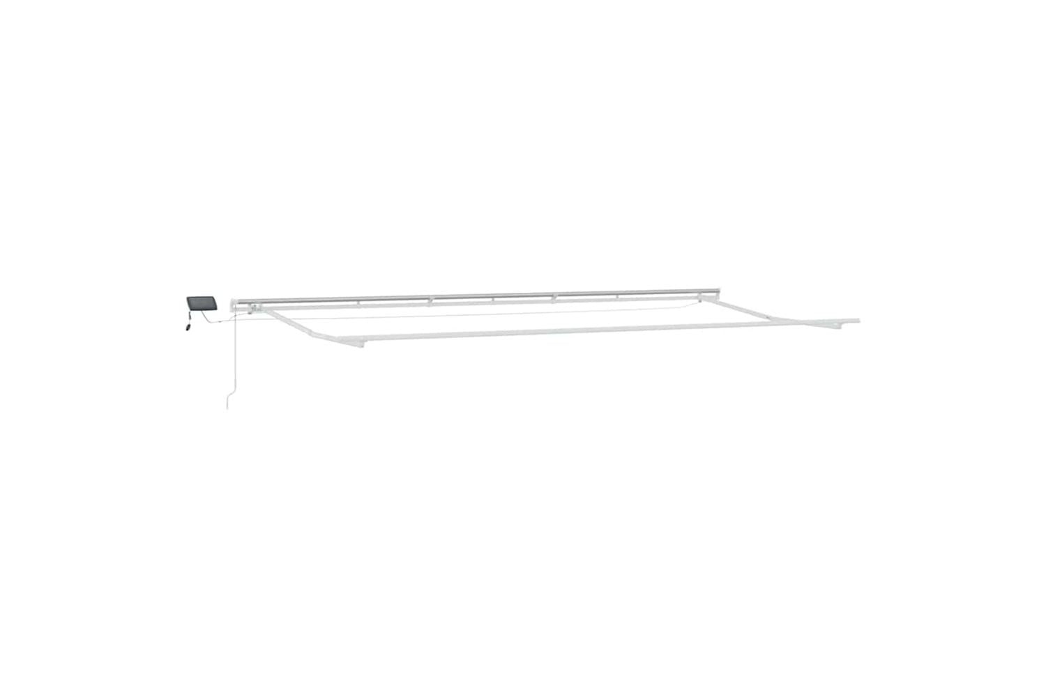 Vidaxl Retractable Awning With Manual Red 600 X 350 Cm Fabric-5