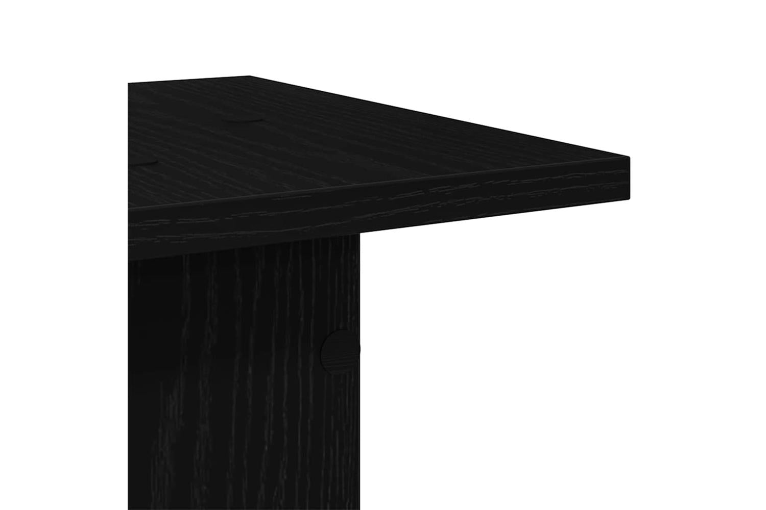 Vidaxl Plant Stand 2 Pcs Black Oak 30 X 30 X 95 Cm Engineered Wood-8
