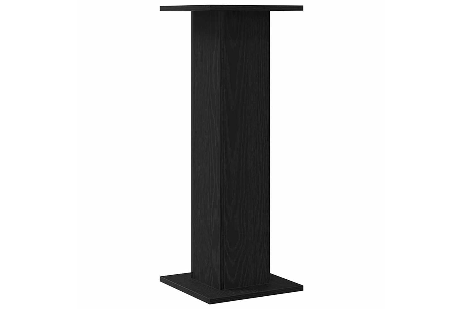 Vidaxl Plant Stand 2 Pcs Black Oak 30 X 30 X 80 Cm Engineered Wood-5
