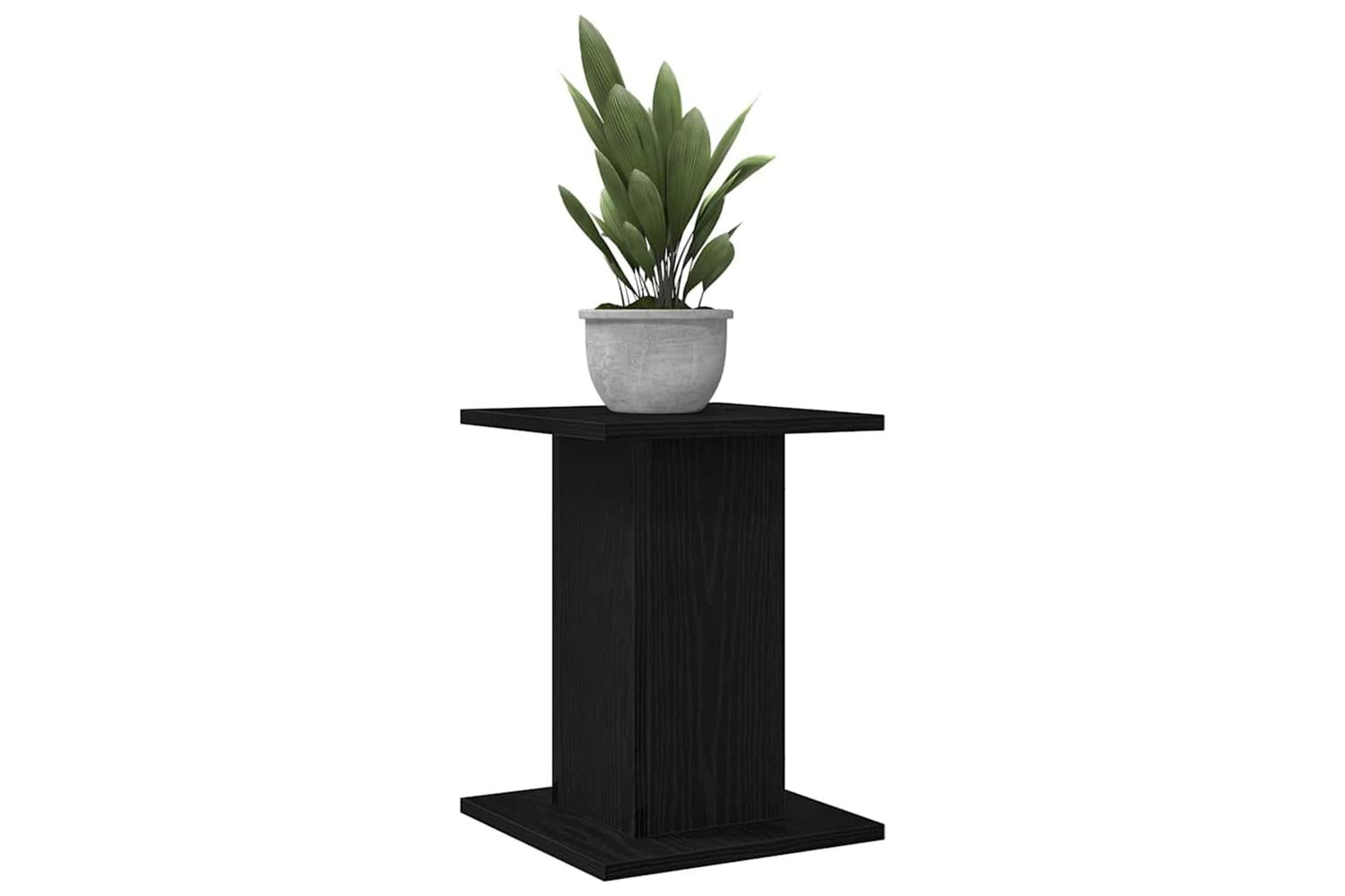 Vidaxl Plant Stand 2 Pcs Black Oak 30 X 30 X 40 Cm Engineered Wood-3