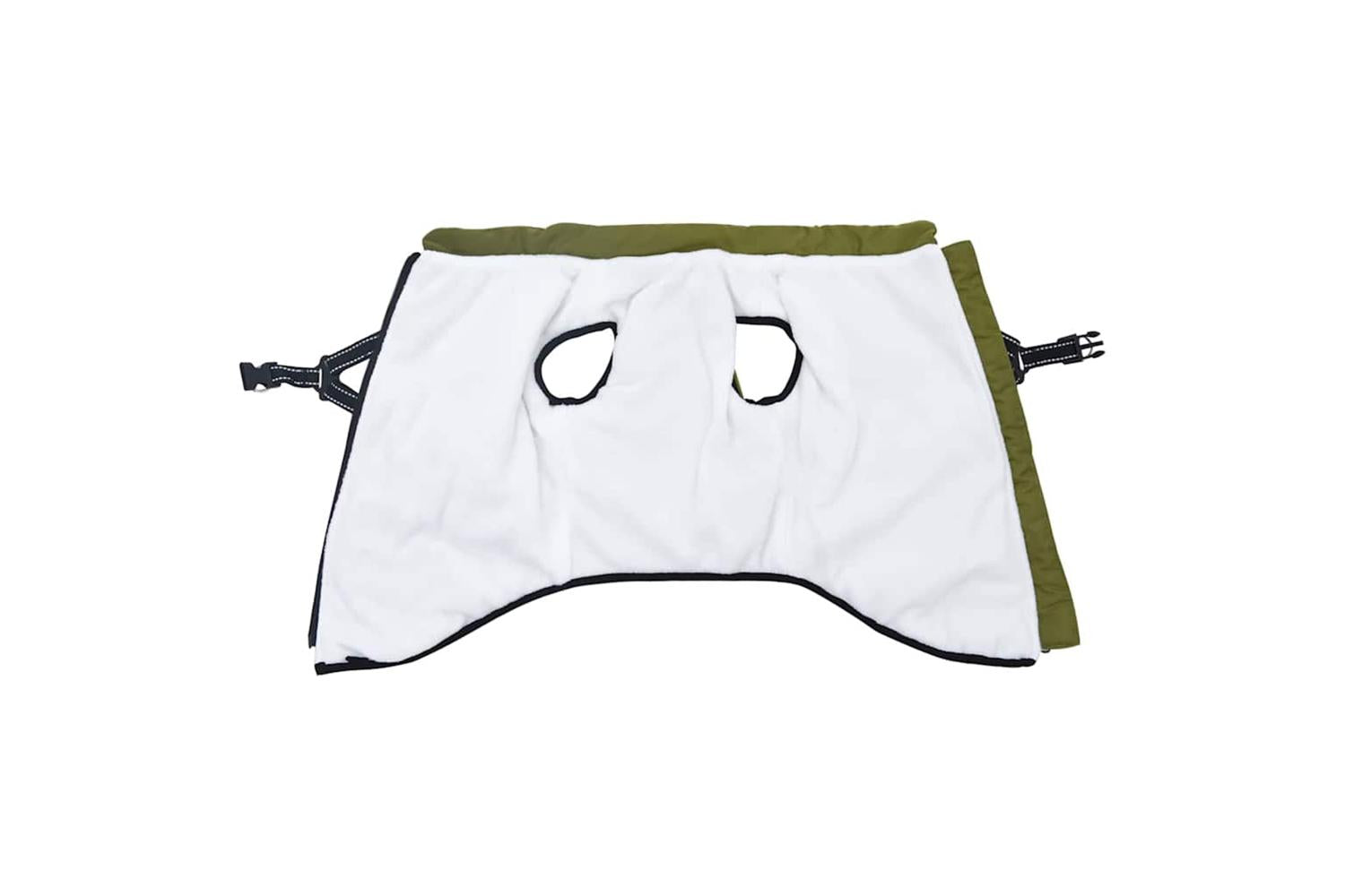Vidaxl Dog Coat With Harness Army Green 5xl Fleece And Polyester-3