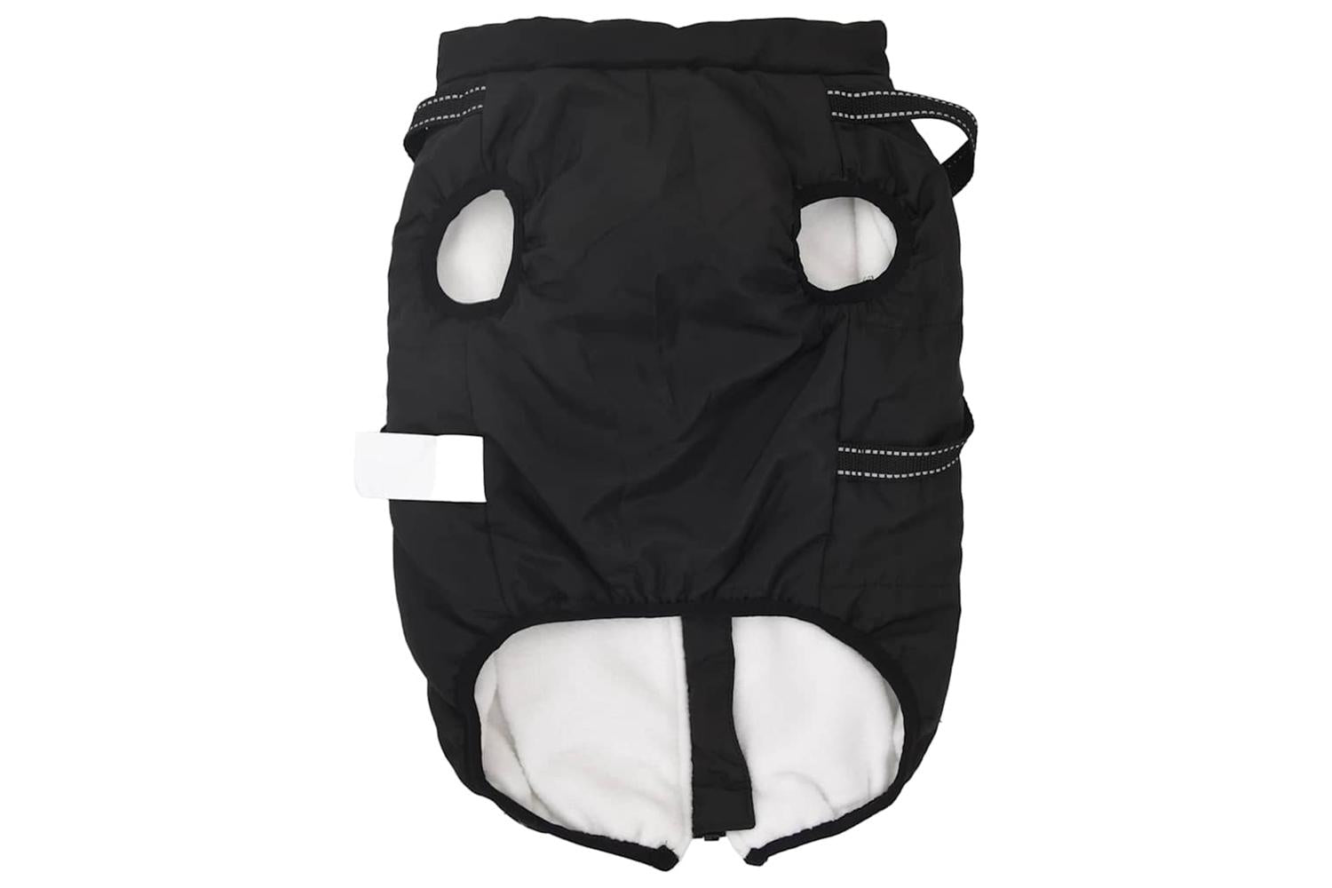 Vidaxl Dog Coat With Harness Black 4xl Fleece And Polyester-5