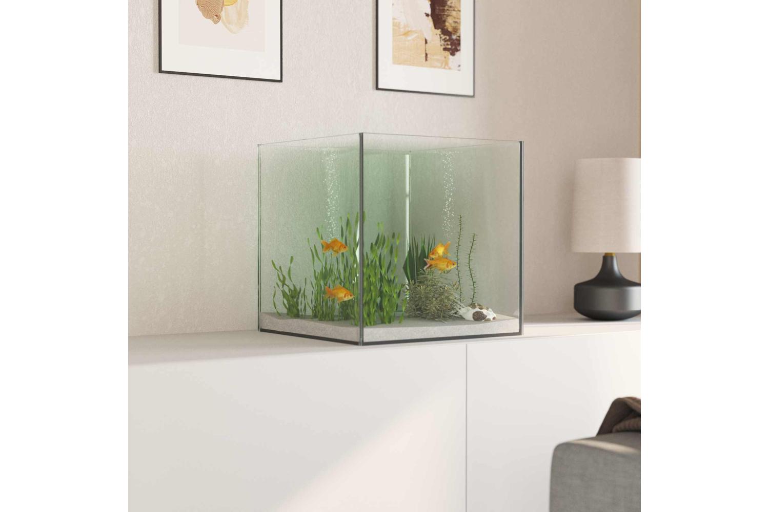 Vidaxl Aquarium With Storage Transparent 30 X 30 X 30 Cm Glass-4