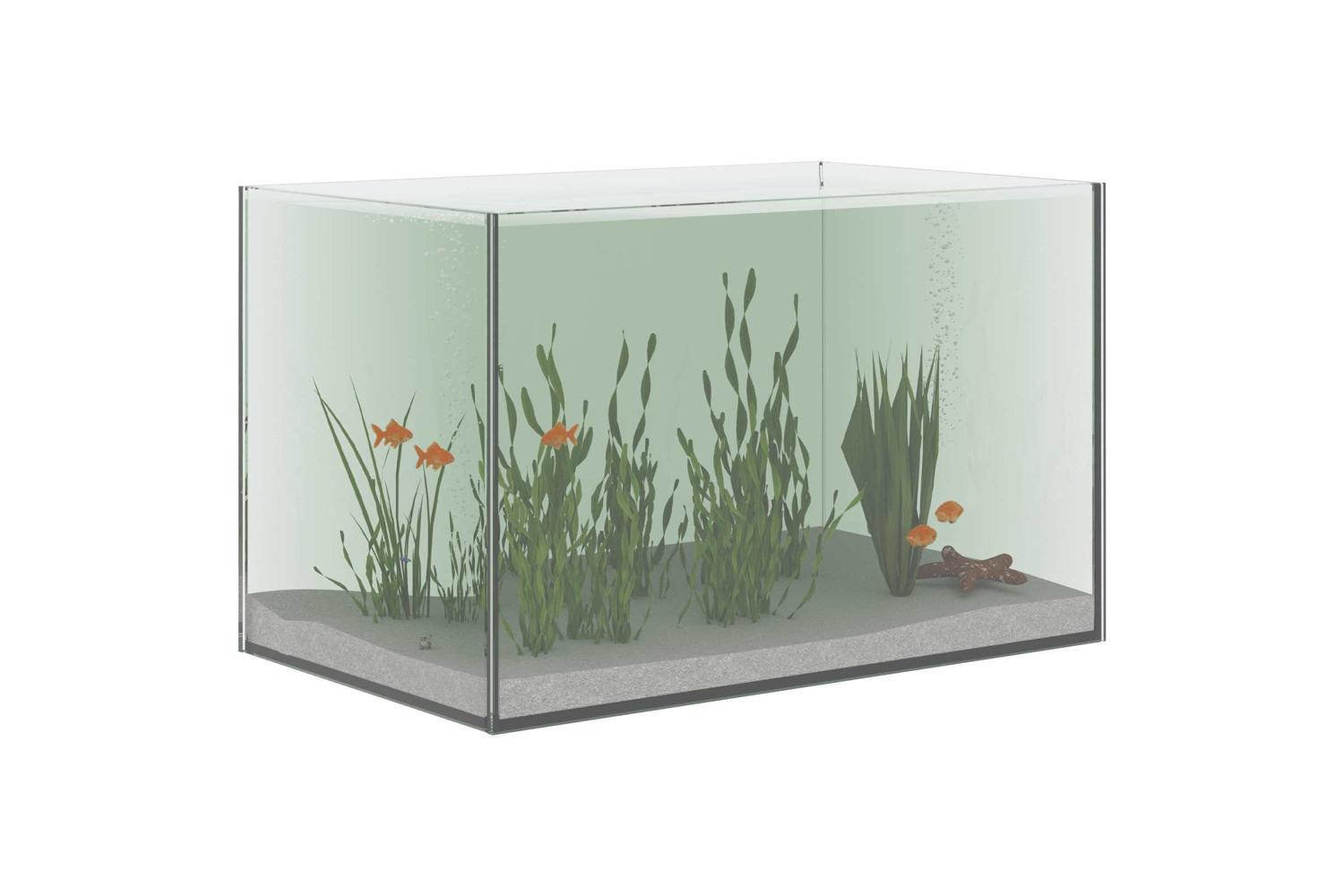 Vidaxl Aquarium With Storage Transparent 40 X 25 X 25 Cm Glass-3