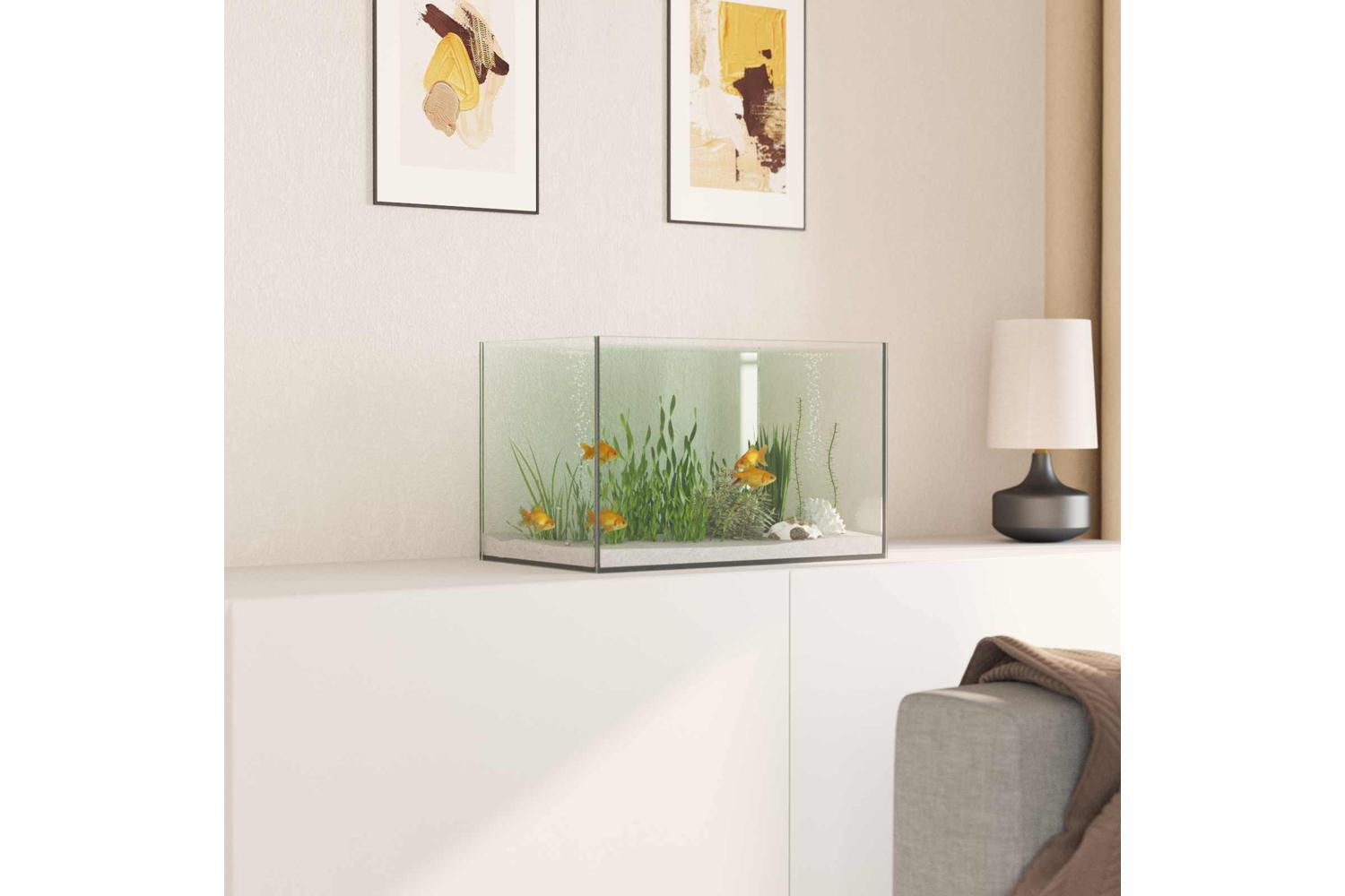 Vidaxl Aquarium With Storage Transparent 40 X 25 X 25 Cm Glass-4
