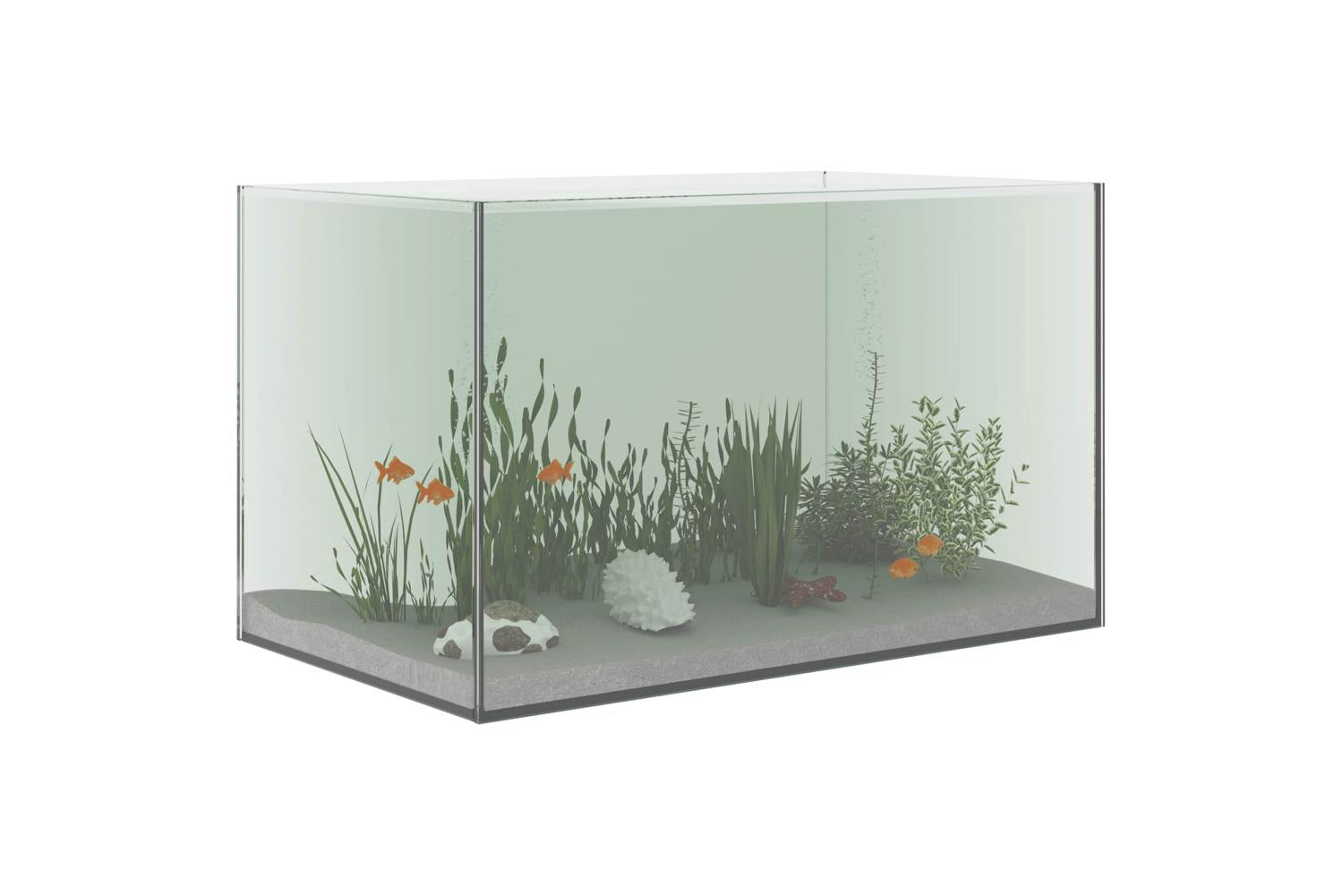 Vidaxl Aquarium With Storage Transparent 50 X 30 X 30 Cm Glass-3