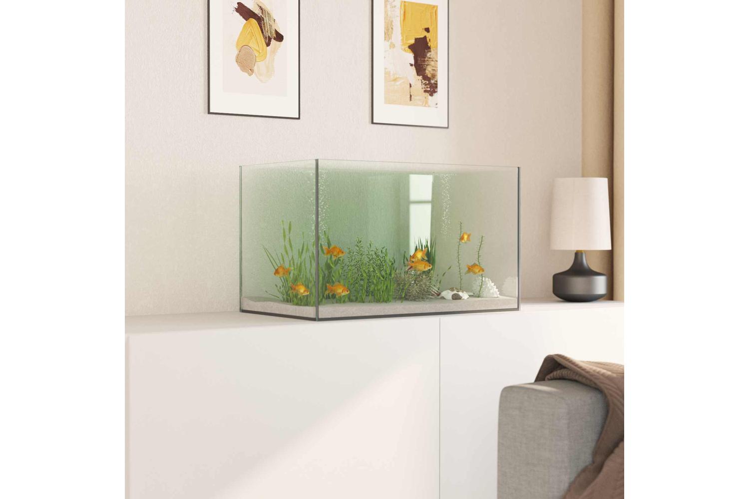 Vidaxl Aquarium With Storage Transparent 50 X 30 X 30 Cm Glass-4