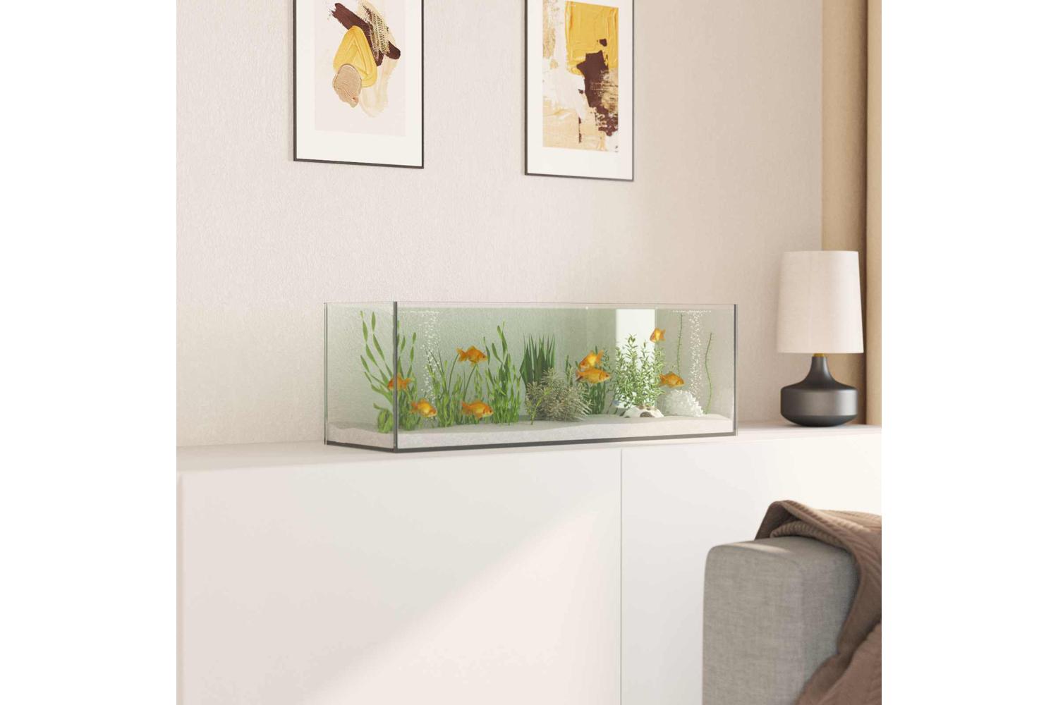 Vidaxl Aquarium With Storage Transparent 60 X 20 X 20 Cm Glass-4