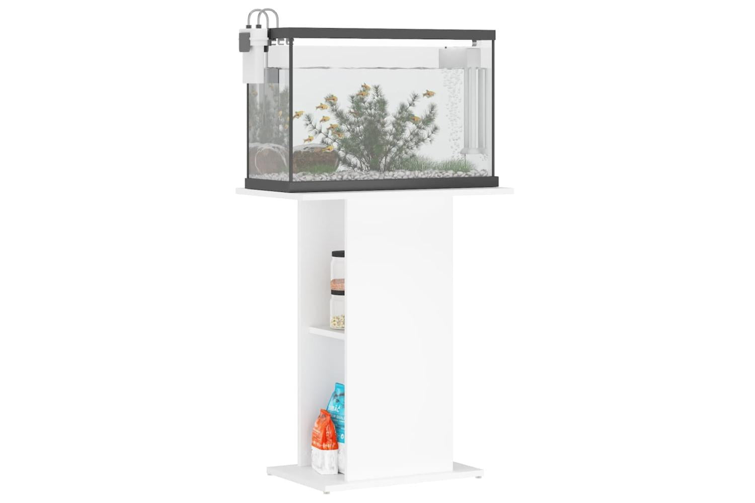 Vidaxl Aquarium Stand White 605x36x725 Cm Engineered Wood-3