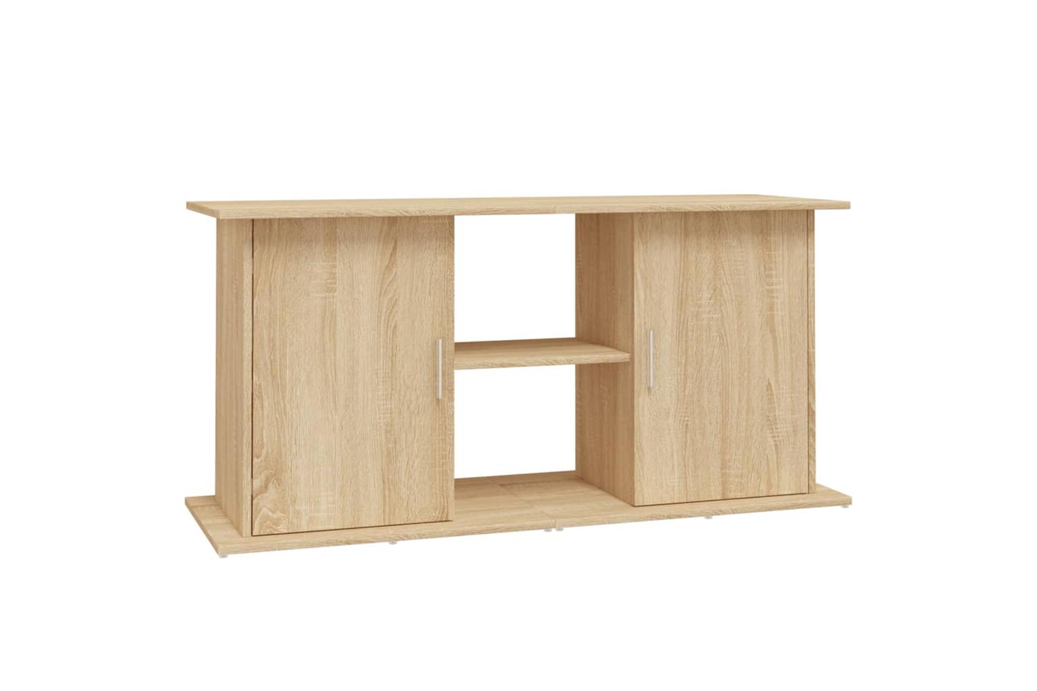 Vidaxl Aquarium Stand Sonoma Oak 121x41x58 Cm Engineered Wood-2