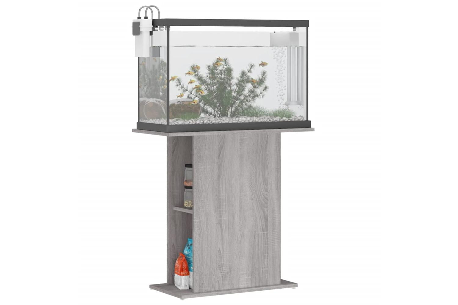 Vidaxl Aquarium Stand Grey Sonoma 75x36x725 Cm Engineered Wood-3