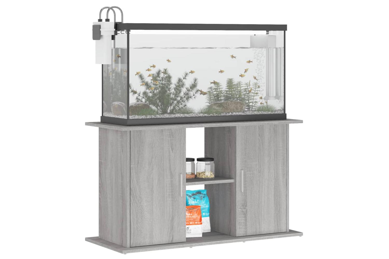 Vidaxl Aquarium Stand Grey Sonoma 101x41x58 Cm Engineered Wood-3