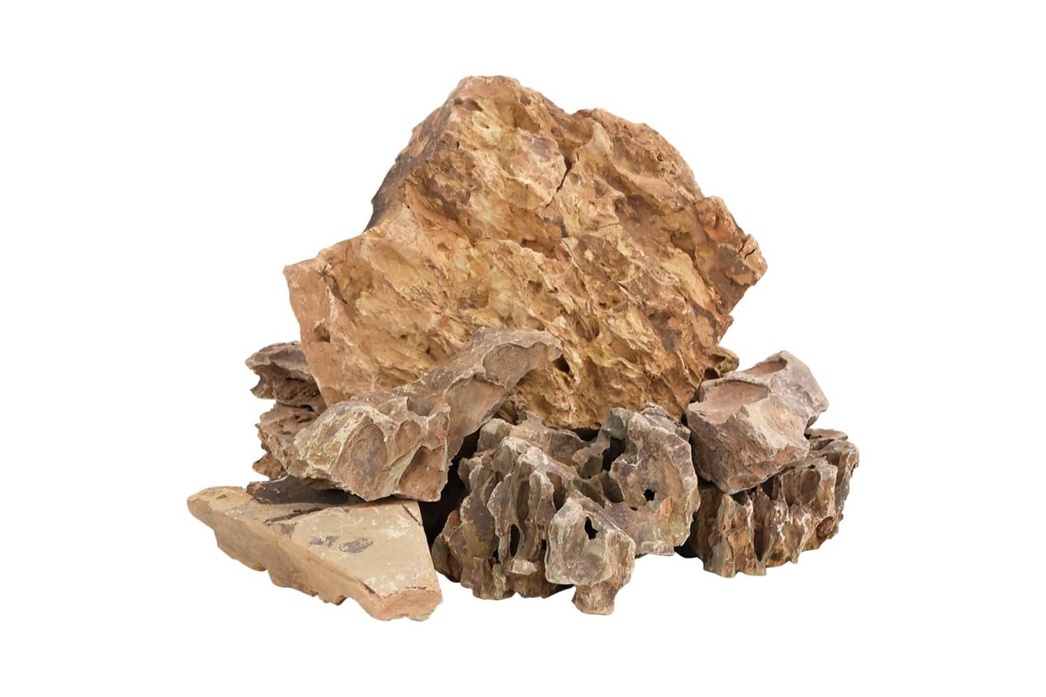 Vidaxl Dragon Stones 25 Kg Brown 5-30 Cm-3
