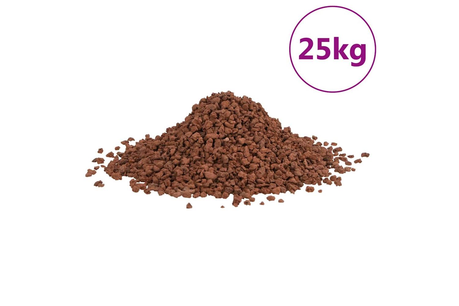 Vidaxl Volcanic Rocks 25 Kg Red 5-8 Mm