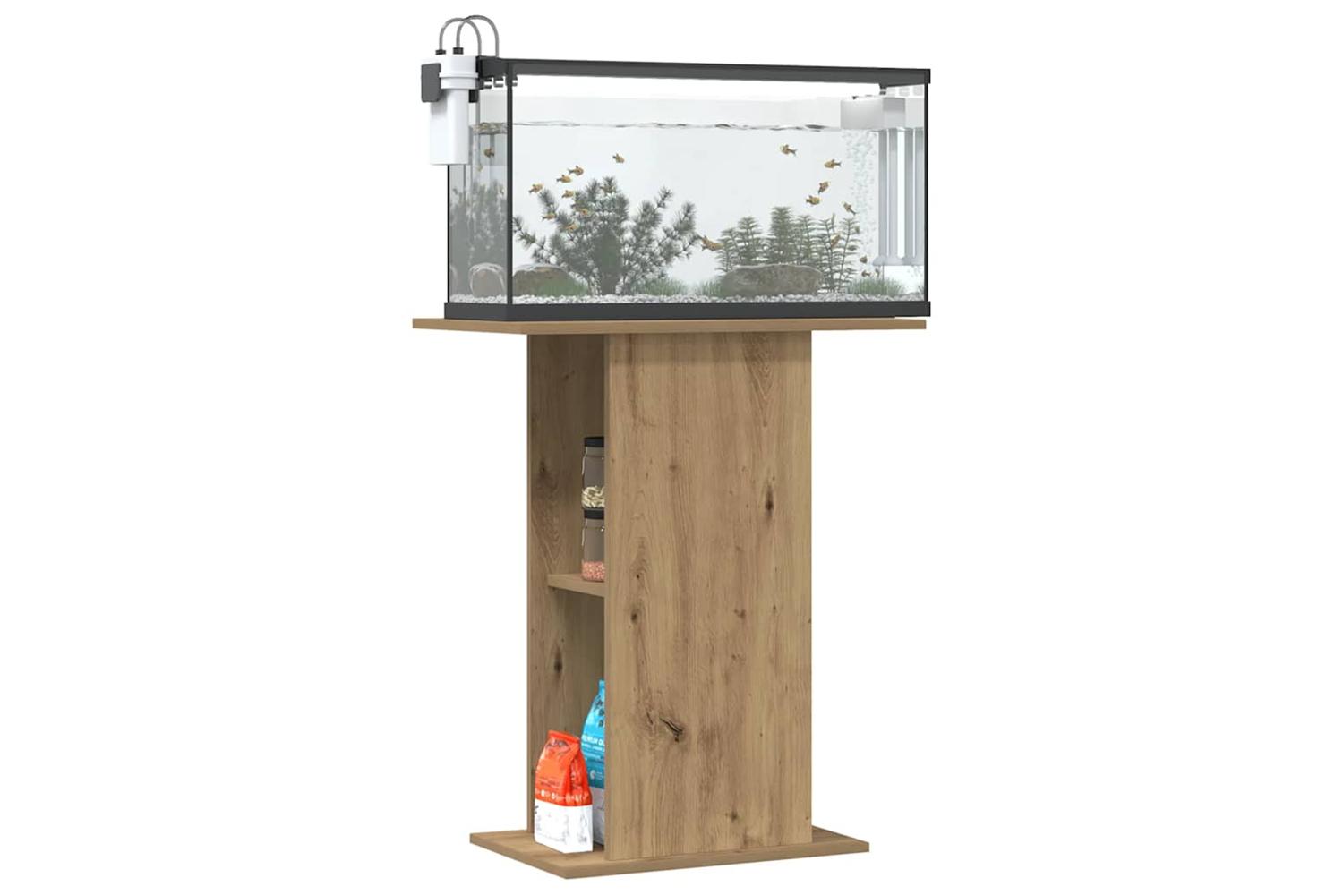 Vidaxl Aquarium Stand Artisan Oak 36x605x725 Cm Engineered Wood-3