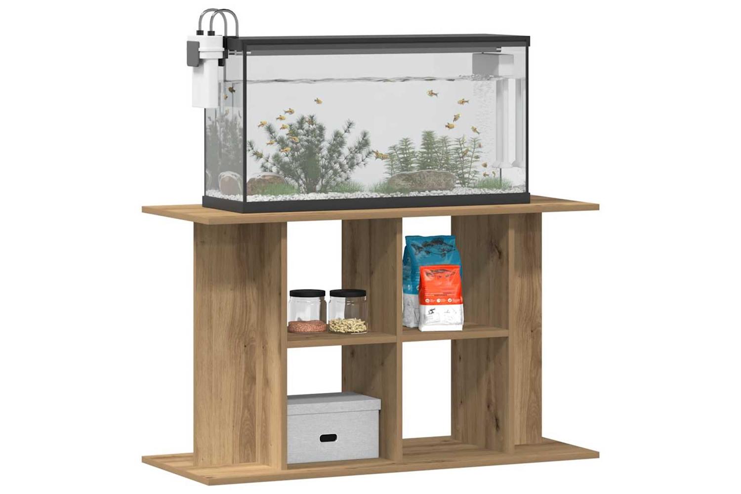 Vidaxl Aquarium Stand Artisan Oak 100x40x60 Cm Engineered Wood-3