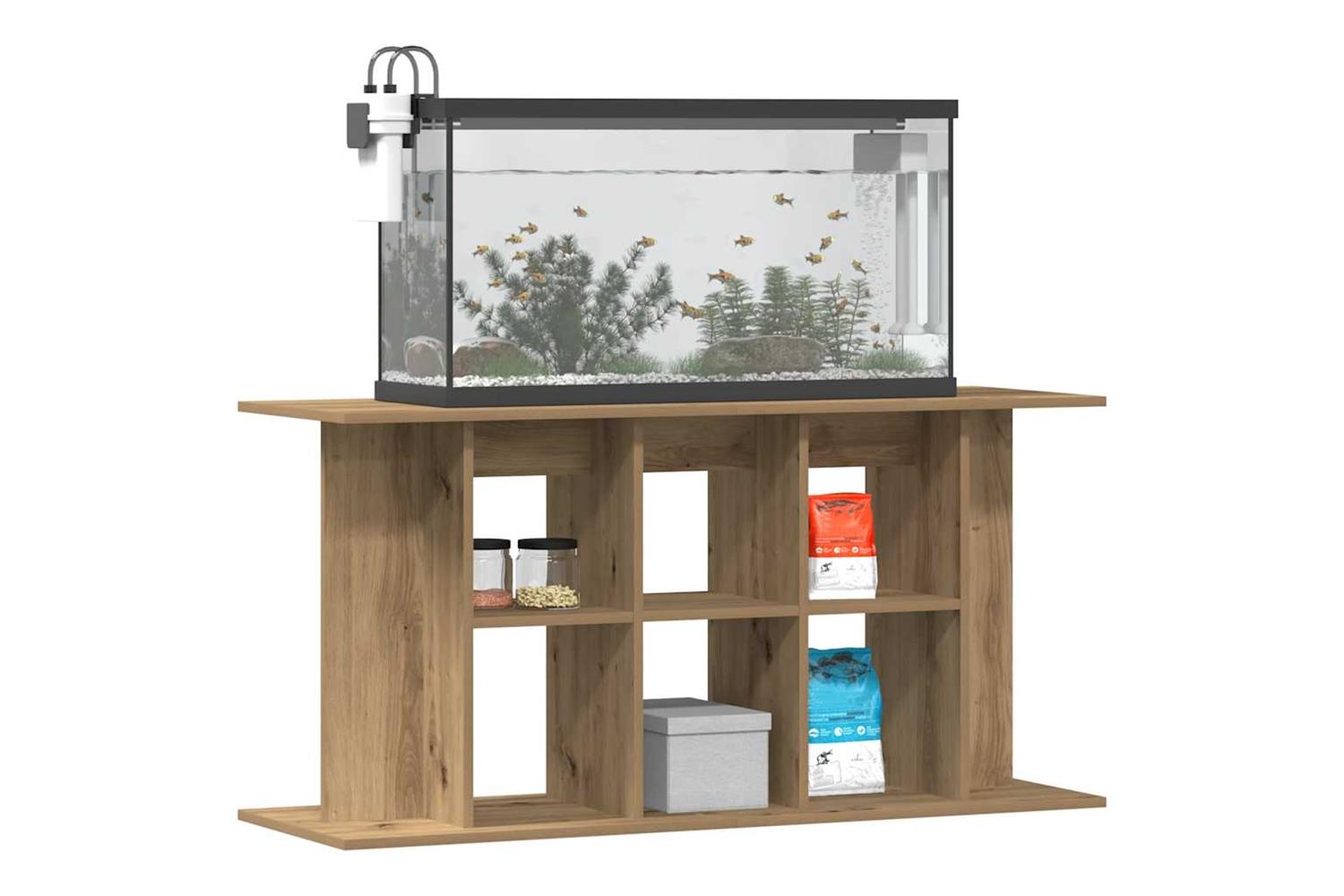 Vidaxl Aquarium Stand Artisan Oak 120x40x60 Cm Engineered Wood-2