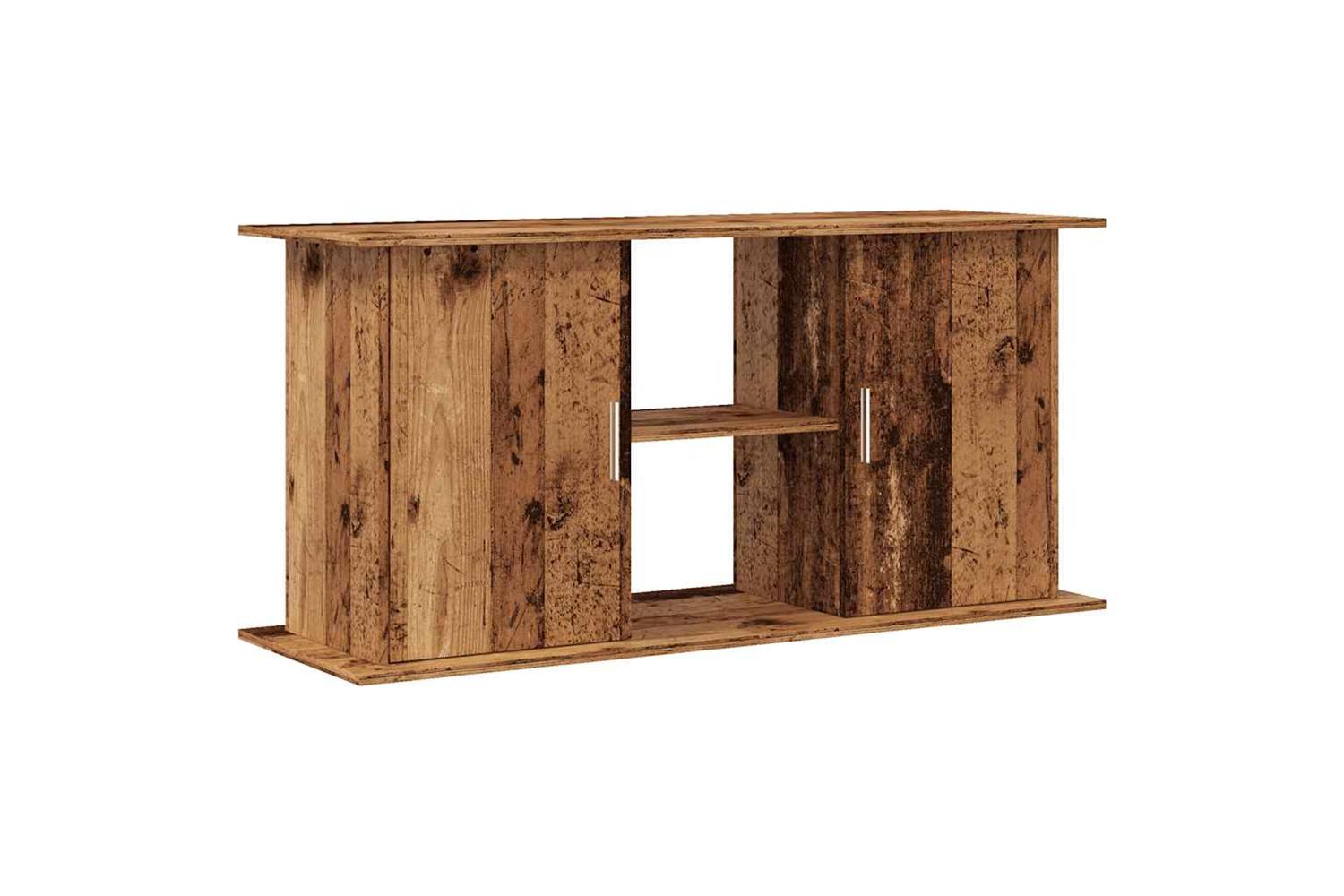 Vidaxl Aquarium Stand Old Wood 121x41x58 Cm Engineered Wood-2