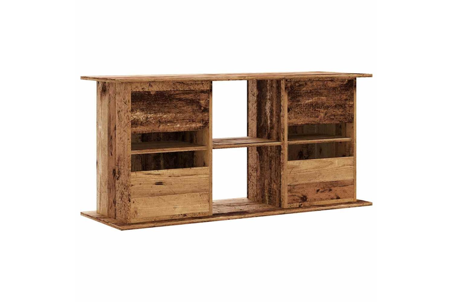 Vidaxl Aquarium Stand Old Wood 121x41x58 Cm Engineered Wood-6