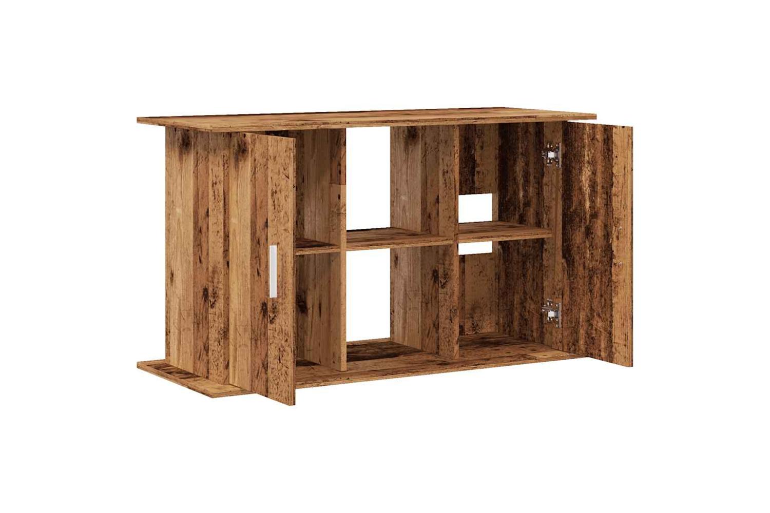 Vidaxl Aquarium Stand Old Wood 121x41x58 Cm Engineered Wood-7
