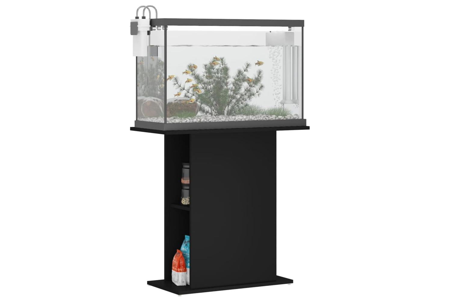 Vidaxl Aquarium Stand Black 75x36x725 Cm Engineered Wood-3
