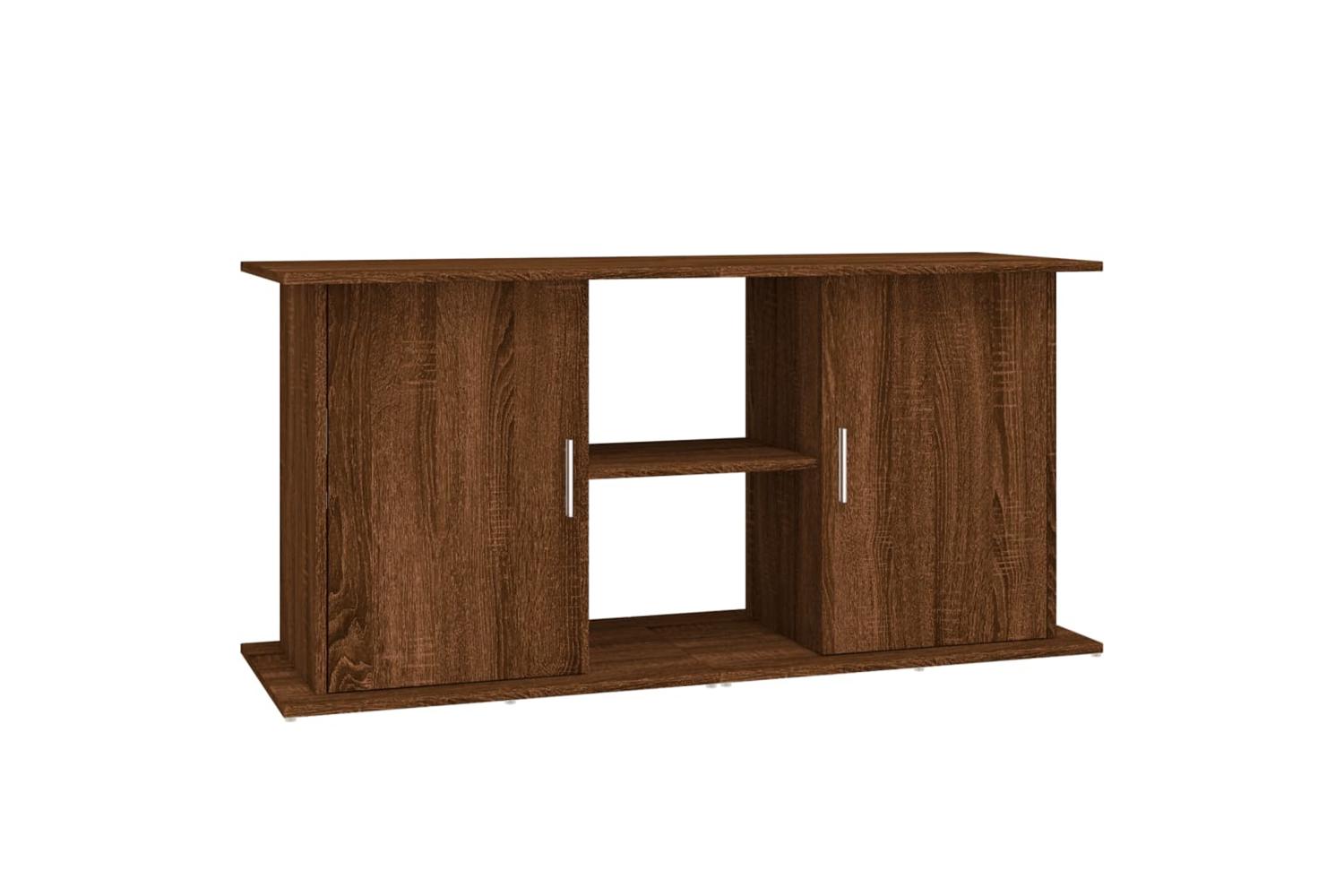 Vidaxl Aquarium Stand Brown Oak 121x41x58 Cm Engineered Wood-2