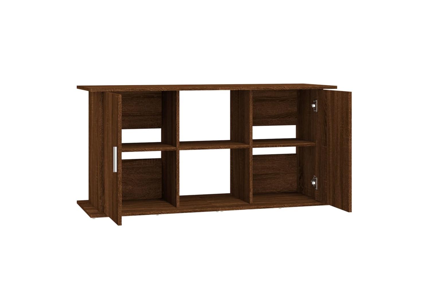 Vidaxl Aquarium Stand Brown Oak 121x41x58 Cm Engineered Wood-6